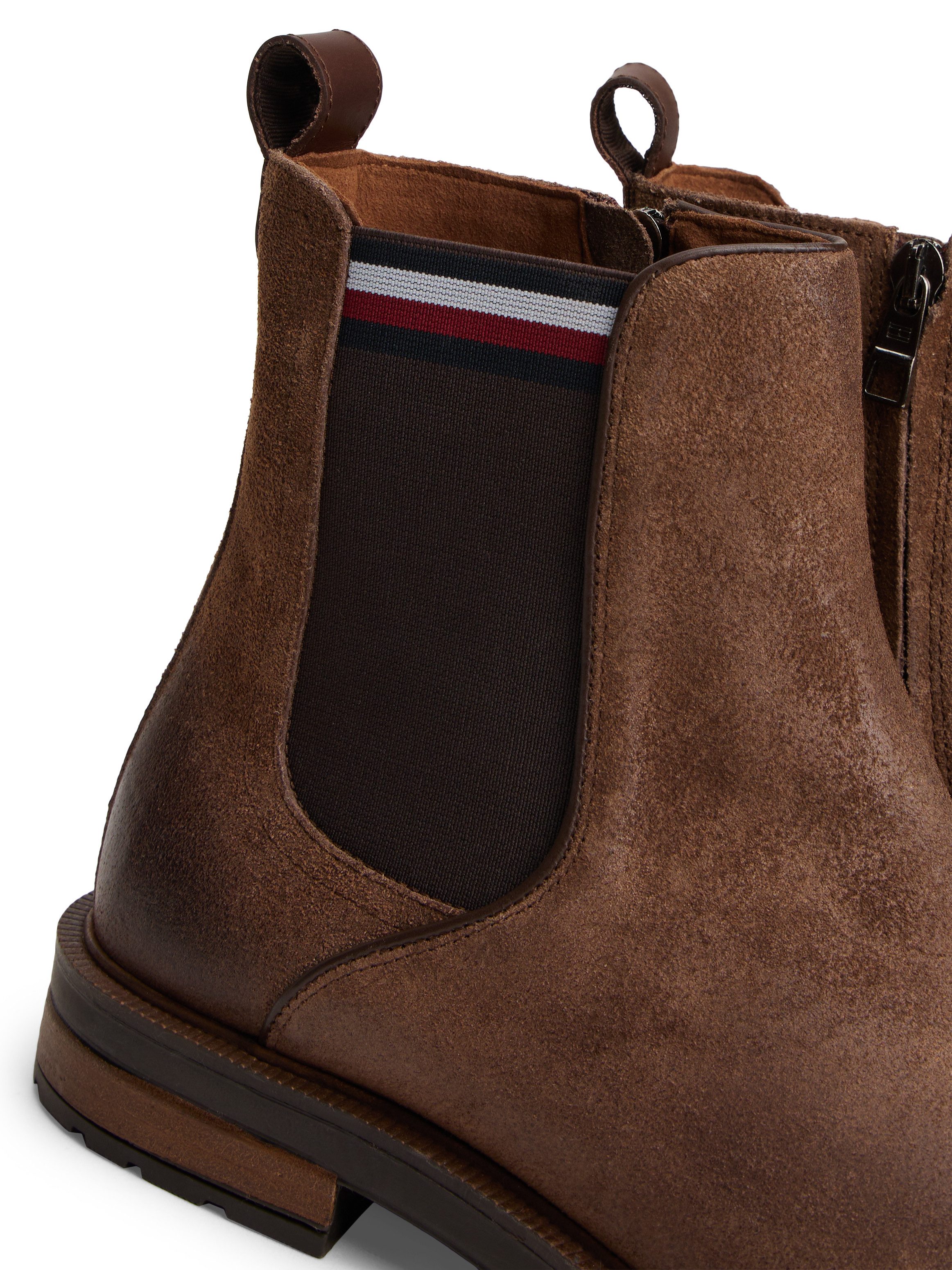Tommy Hilfiger CLEATED HILFIGER SUEDE CHELSEA Chelseaboots Blockabsatz, Sti günstig online kaufen