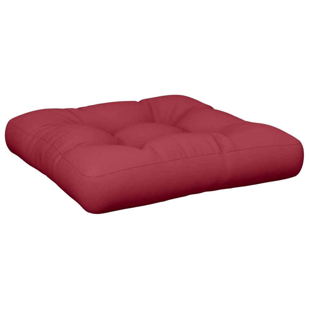 vidaXL Sitzauflage Palettenkissen Weinrot Stoff, (1 günstig online kaufen