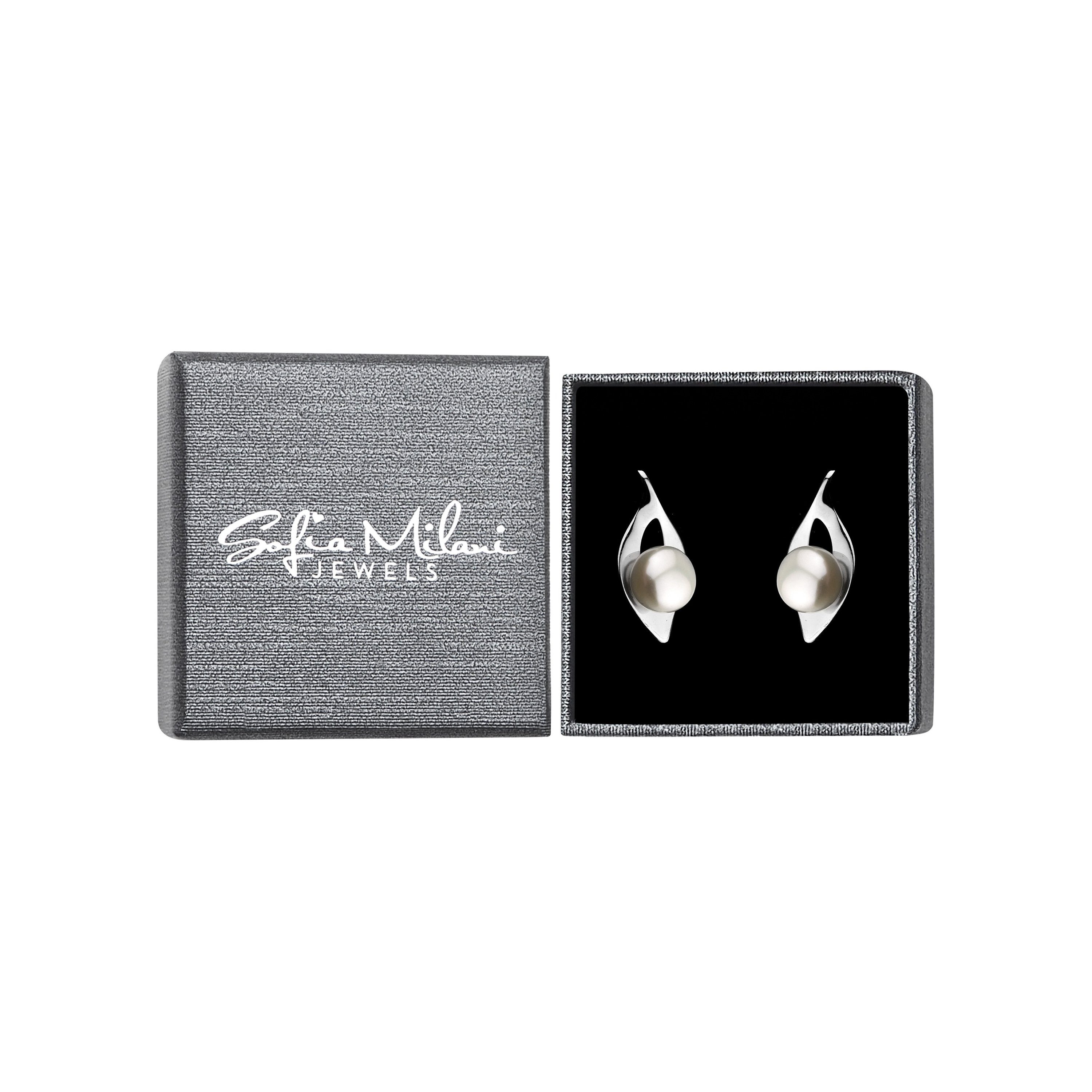 Perle, 925 Schmuck Silber Damen Milani Ohrstecker Sofia Paar