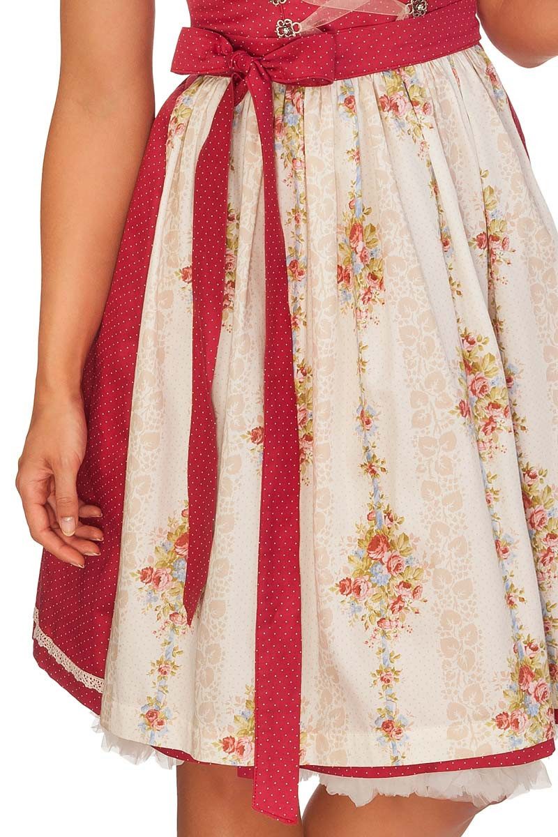 MarJo Dirndl Midi Dirndl 2tlg. - BABIA - rot