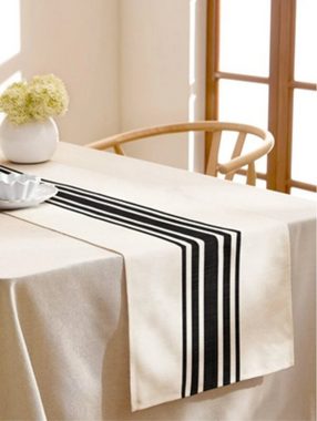 Nova Home Tischläufer Premium Tischdecke abwaschbar, Tischband, moderne Leinen Tischdecke, Tischtuch, Juteband, Gartentischdecke, Tafeltuch