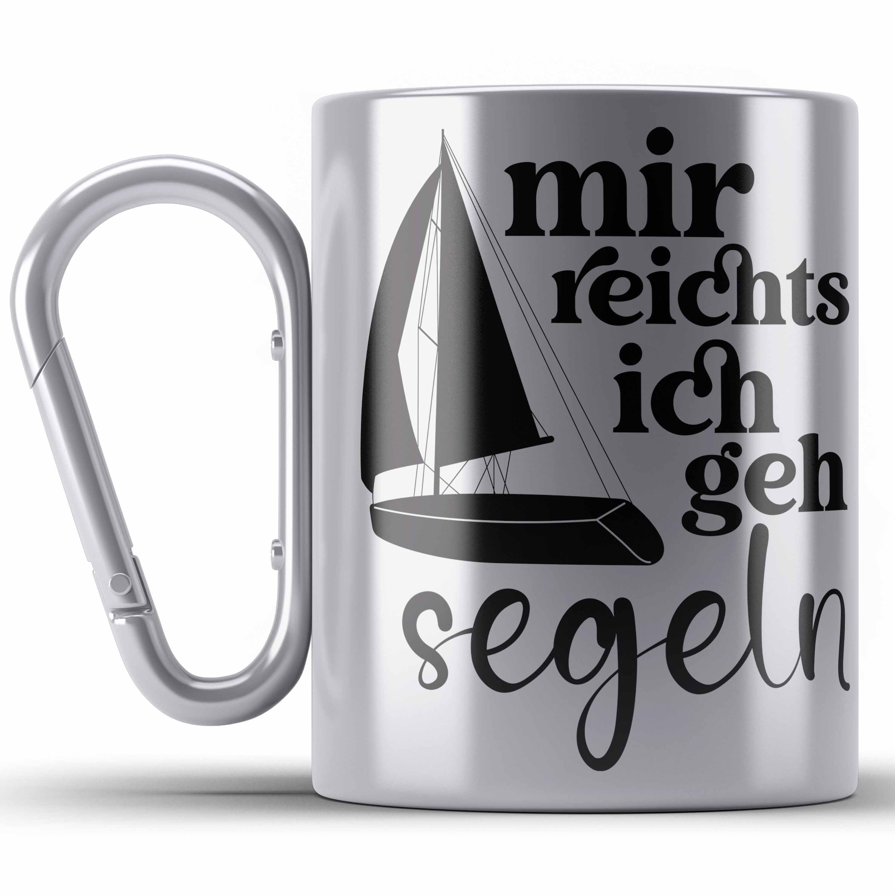 Trendation Thermotasse Lustiges Segler Segelboot Edelstahl Tasse mit Spruch Edelstahl Edelsta