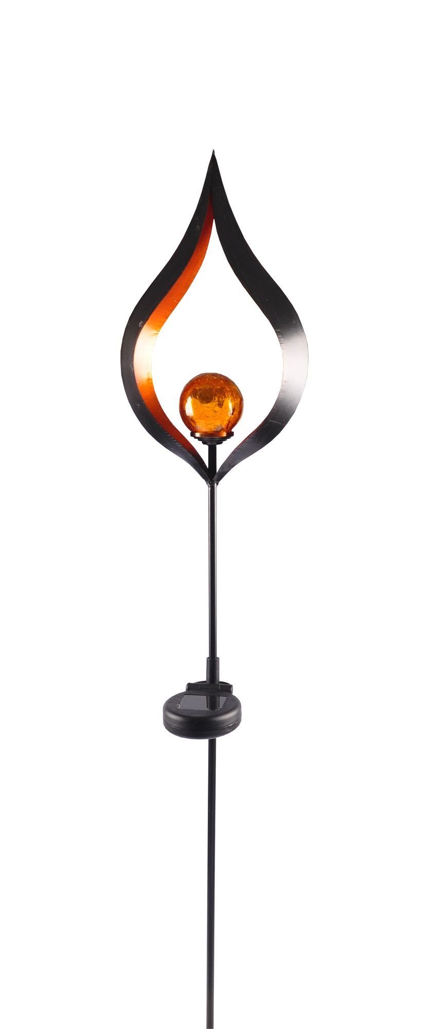 BURI Kugelleuchte Solar Metall-Gartenstecker 95cm LED günstig online kaufen