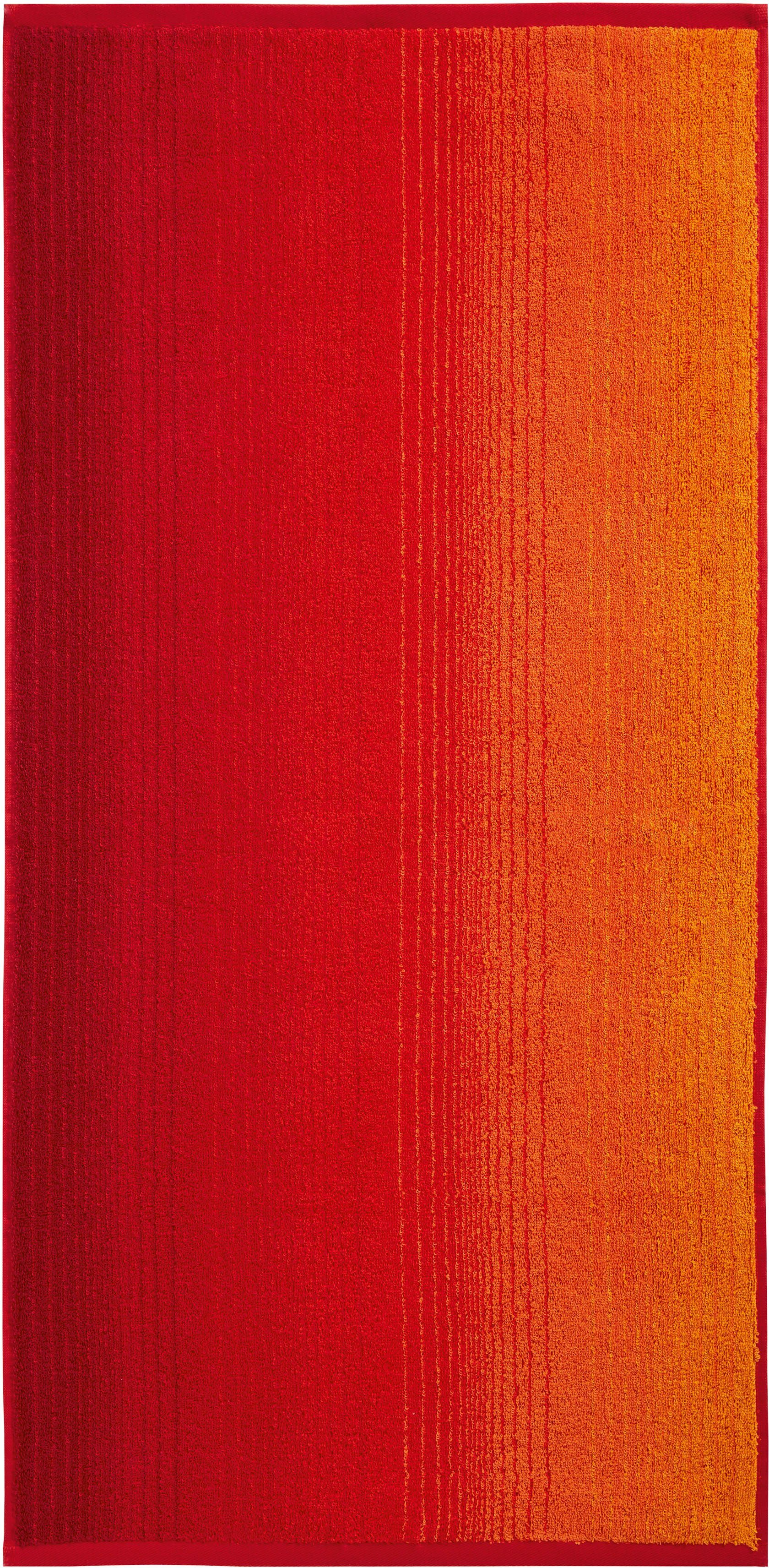 Dyckhoff Handtuch Set Walkfrottee, 6-tlg), (Set, Farbverlauf, mit Farbverlauf mit