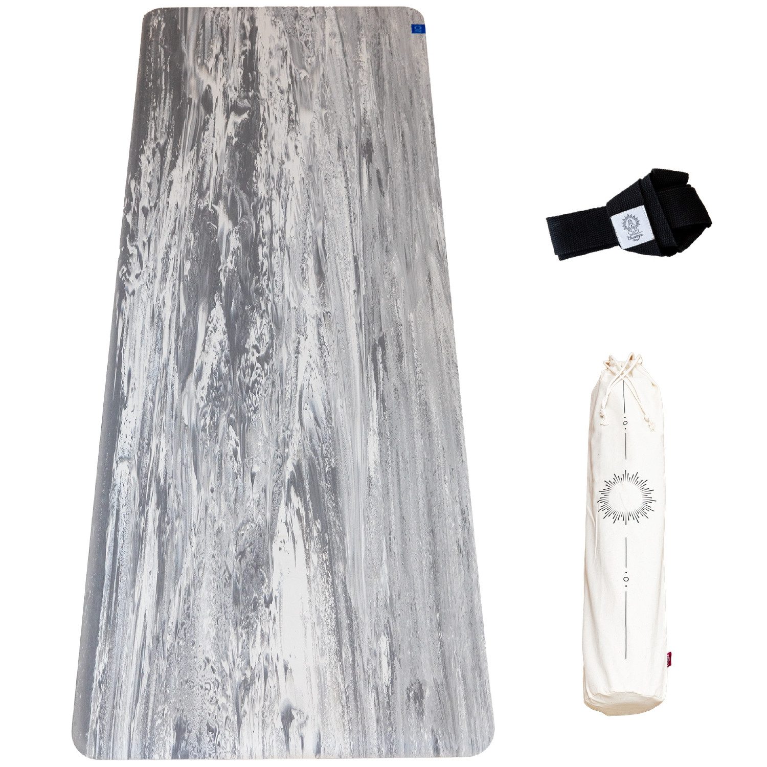 DIVASYA Yogamatte Yogamatte Naturkautschuk, rutschfest, 183x68 cm