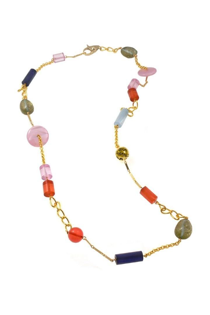 D&G Collier Paint, verschiedene Kettenarten, extra lang, 100cm, gold, vinta günstig online kaufen