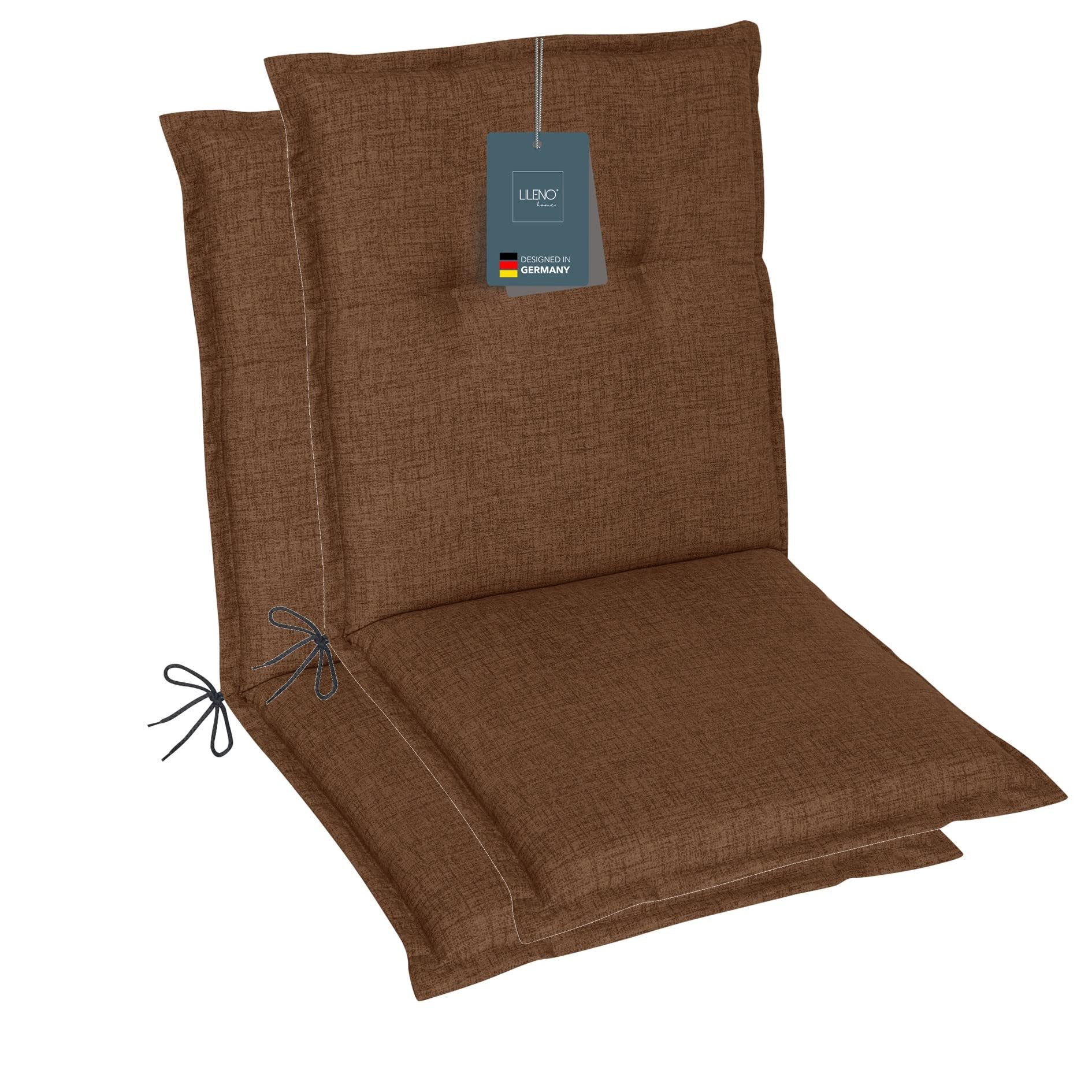 LILENO HOME Polsterauflage Niedriglehner, bequeme Sitzauflage für Gartenstühle,
