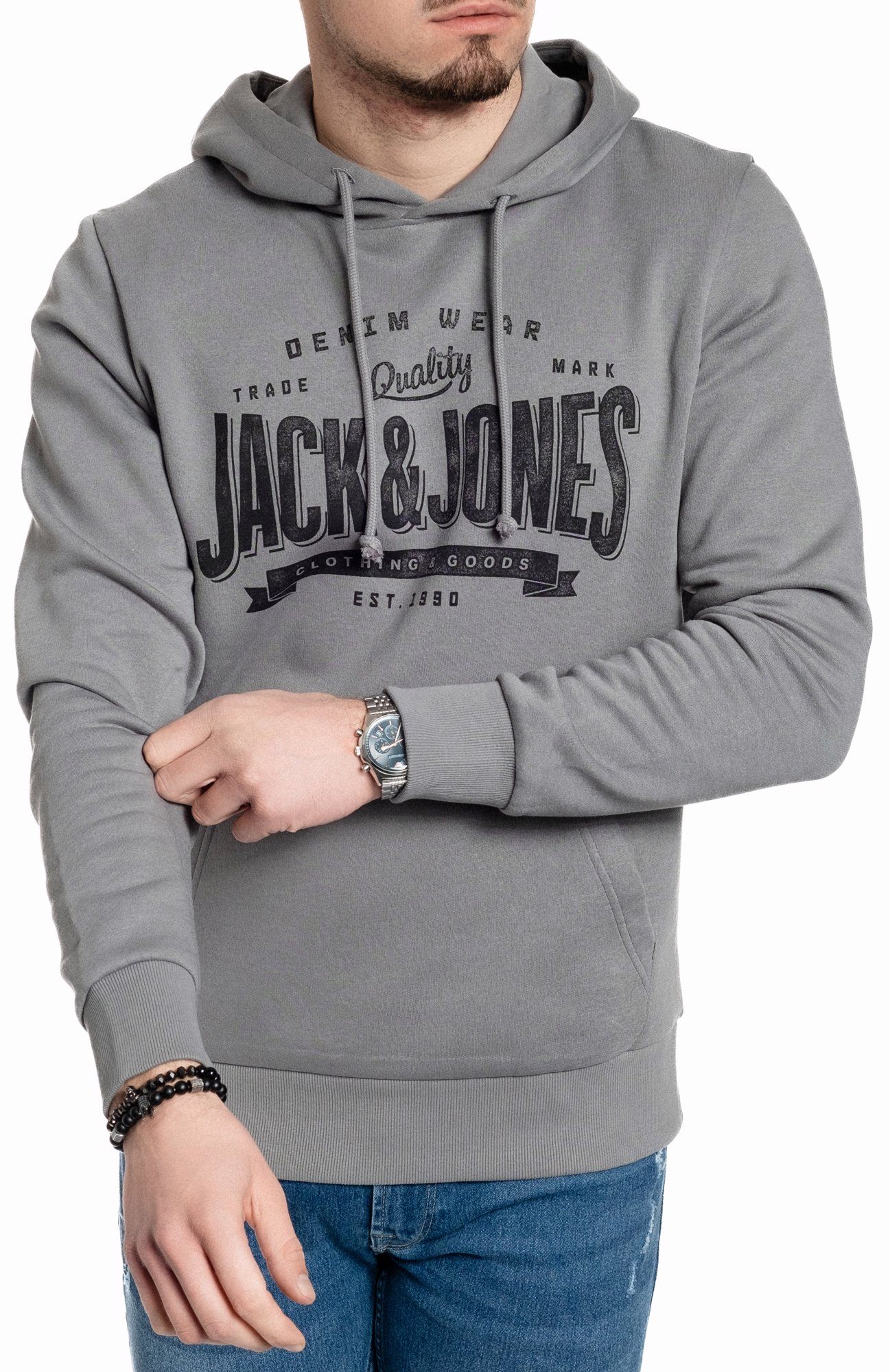 Jack & Jones Kapuzensweatshirt mit Kängurutasche günstig online kaufen