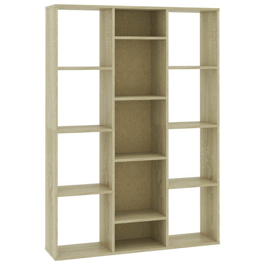 100x24x140 Raumteiler furnicato Sonoma-Eiche Holzwerkstoff cm Raumteiler/Bücherregal