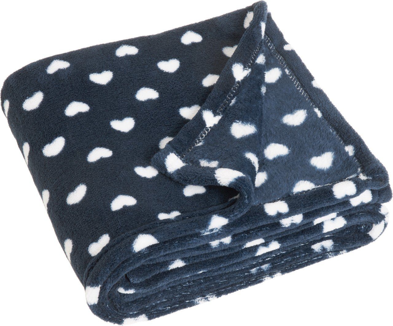 Babydecke Fleece-Decke Herzchen
