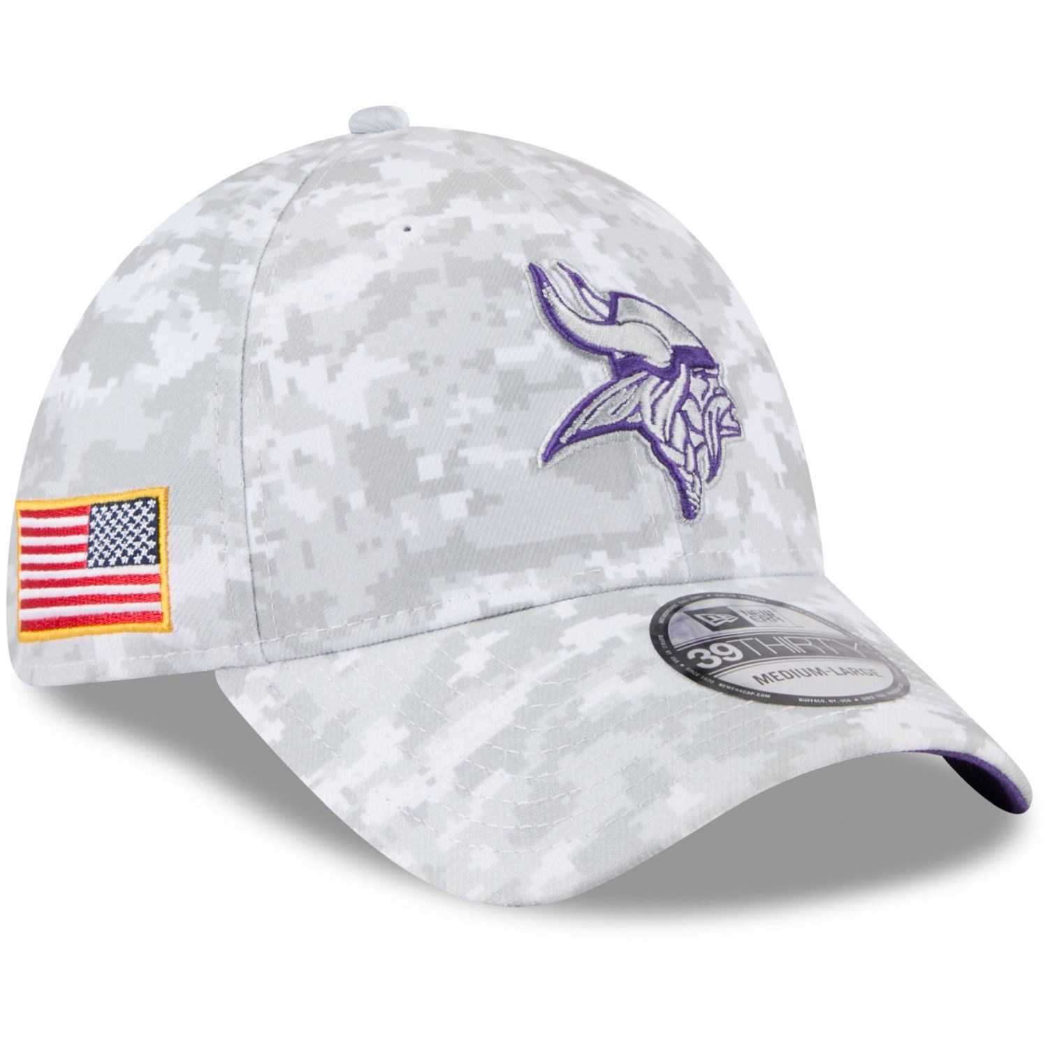 New Era Flex Cap 39Thirty Salute to Service Minnesota Vikings