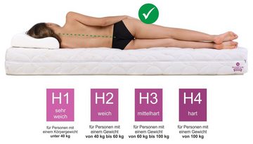 Komfortschaummatratze Natural mit Massageschicht, Härtegrad H3, inkl. Bezug, MARPUR, 10 cm hoch