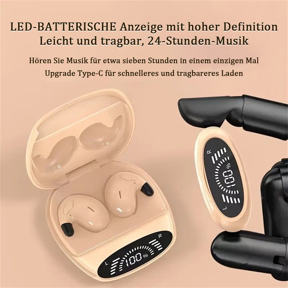 wireless kabelloses On-Ear-Headset TUABUR & In-Ear-Kopfhörer Ultradünnes iOS Android Weiß für