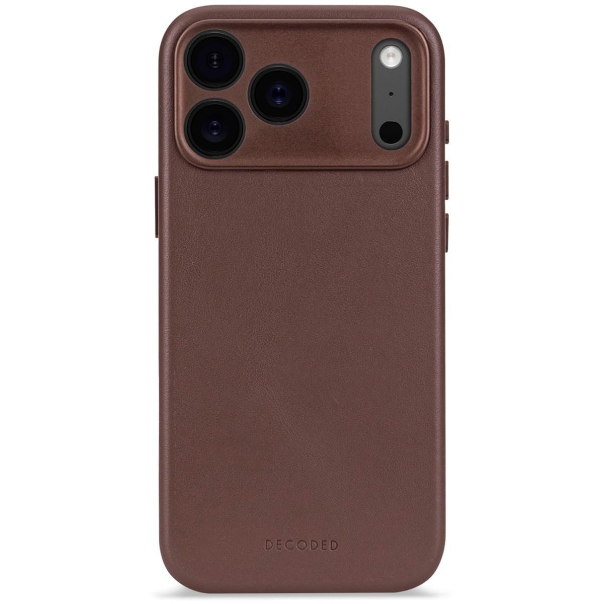 DECODED Smartphone-Hülle Leather Backcover iPhone 17 Pro Chocolate