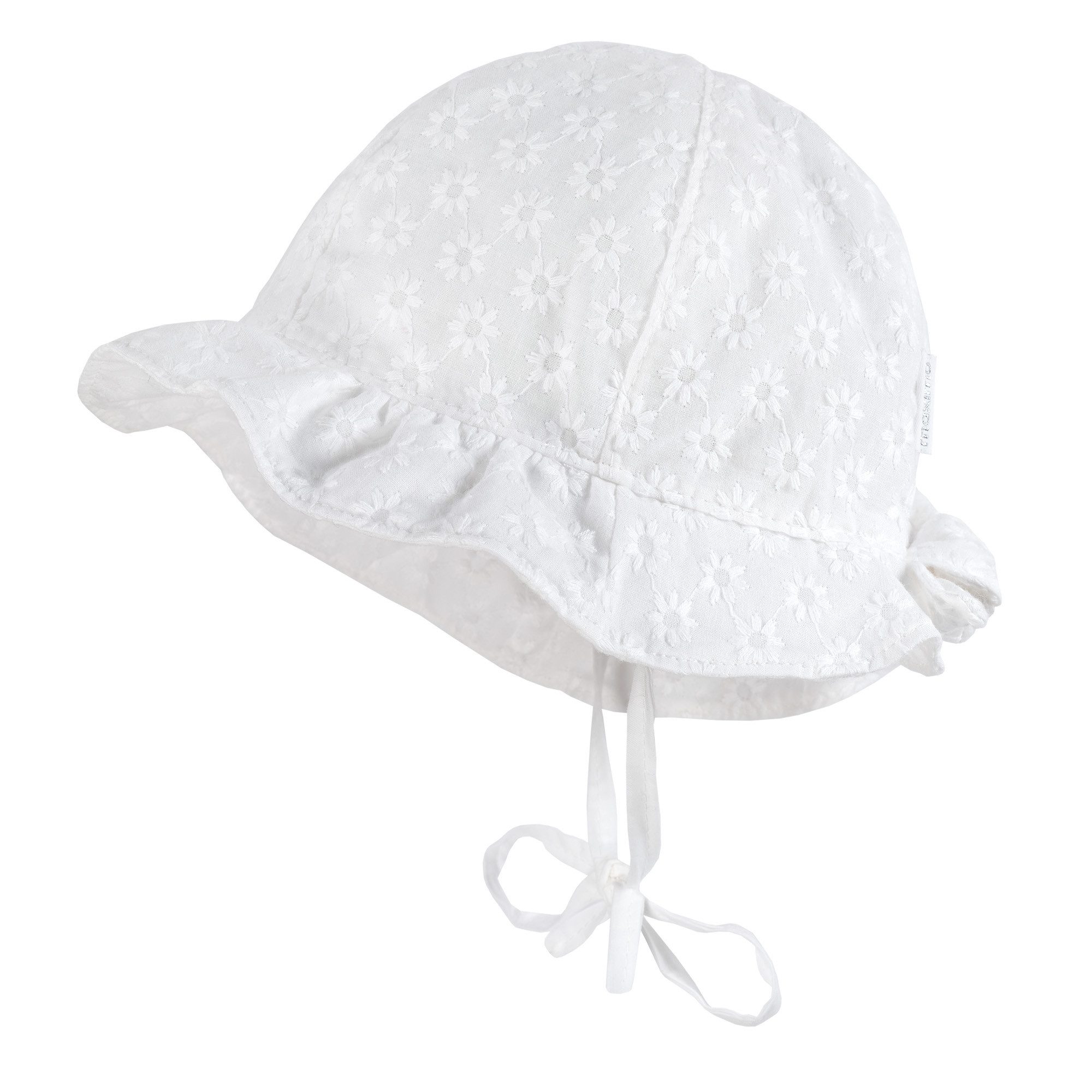 MAXIMO Fischerhut MINI GIRL-Flapper, Stickerei Schleife, Band,Futter (1-St) Festiv