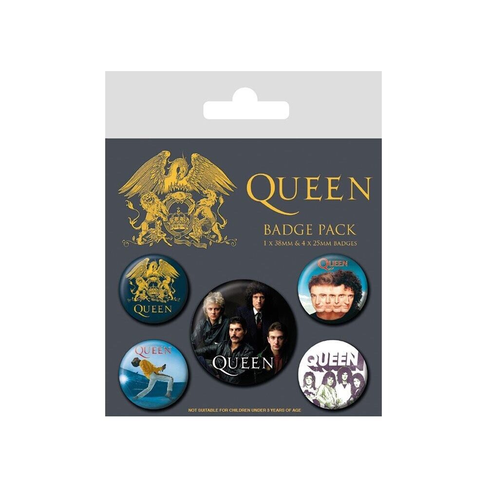 Pyramid International Anstecknadel Queen Ansteck-Buttons 5er-Pack Classic