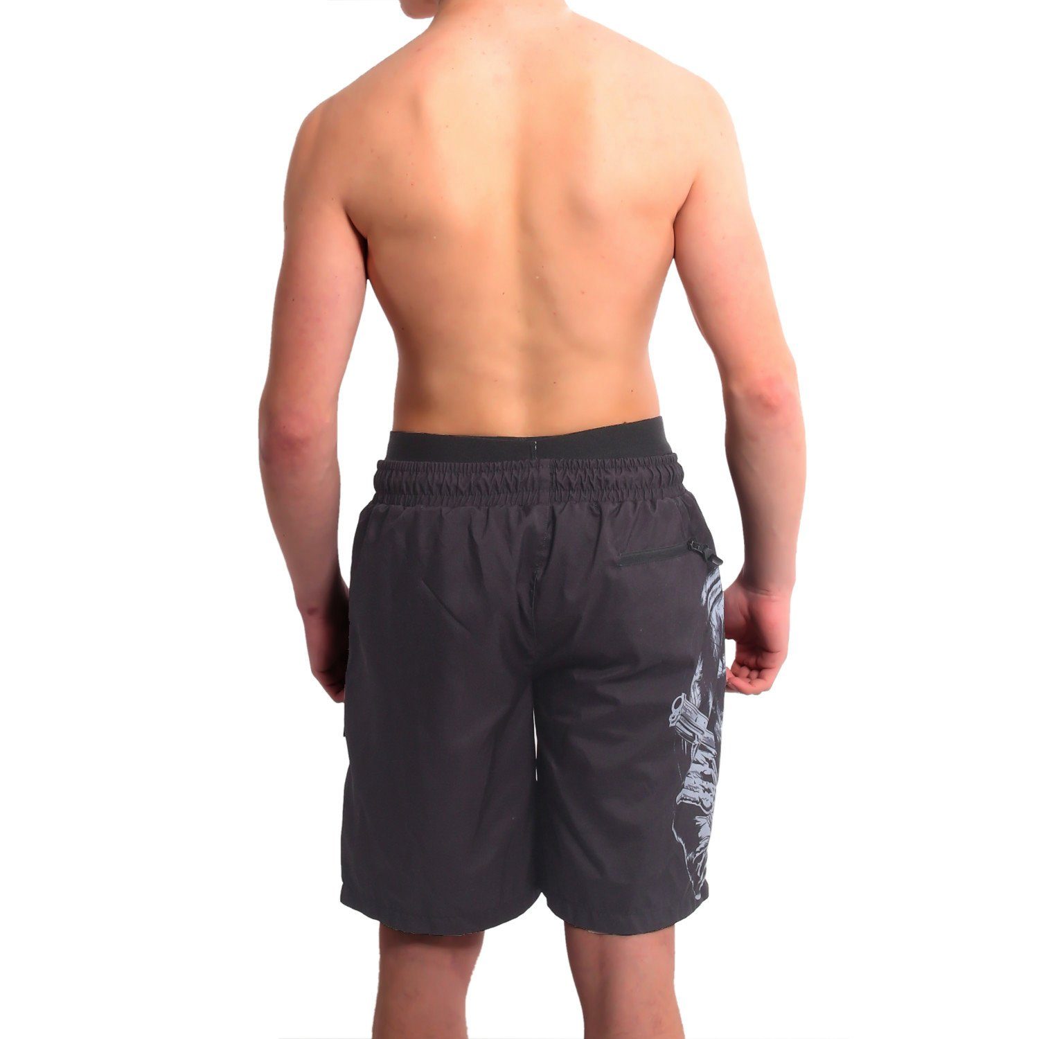 mit YAKUZA Armed Clown Boardshorts Doppelbund