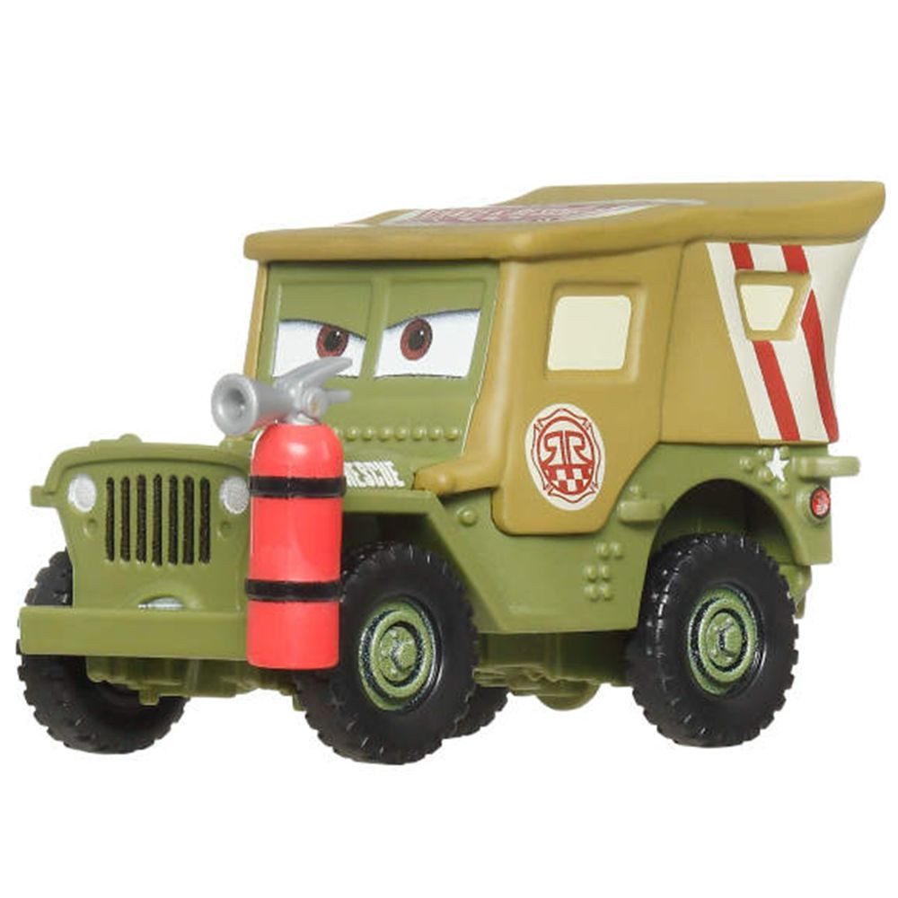 Disney Cars Spielzeug-Rennwagen Sarge JDG58 Disney Cars Race & Rescue Die-Cast 1:55