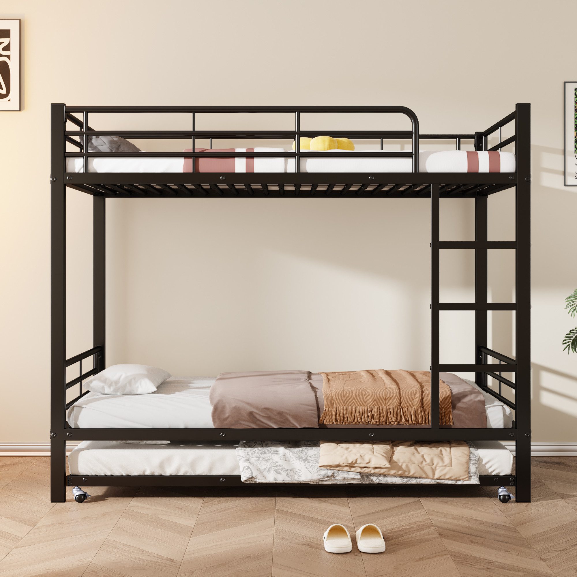 Flieks Etagenbett, Dreierbett Metallbett 90x200cm mit günstig online kaufen