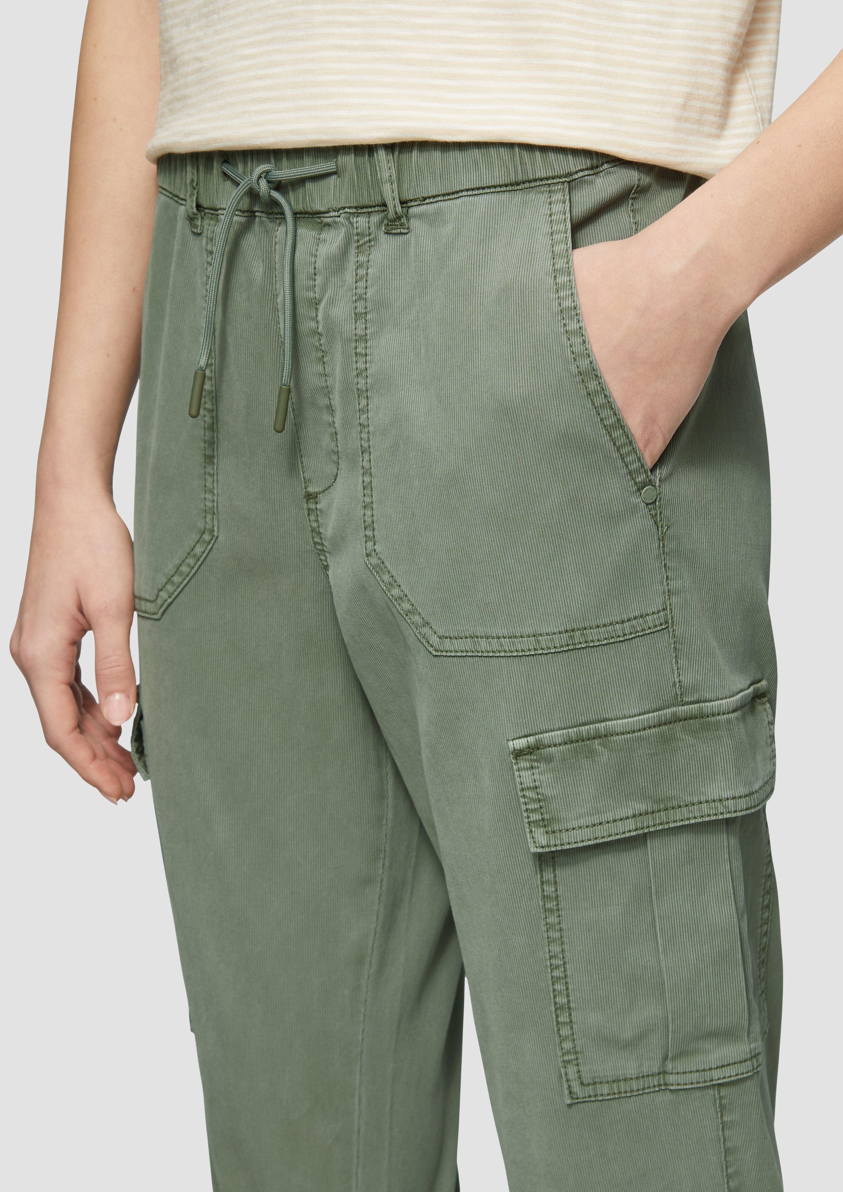 s.Oliver 7/8-Hose Strukturierte Jogpants mit Cargo-Taschen günstig online kaufen