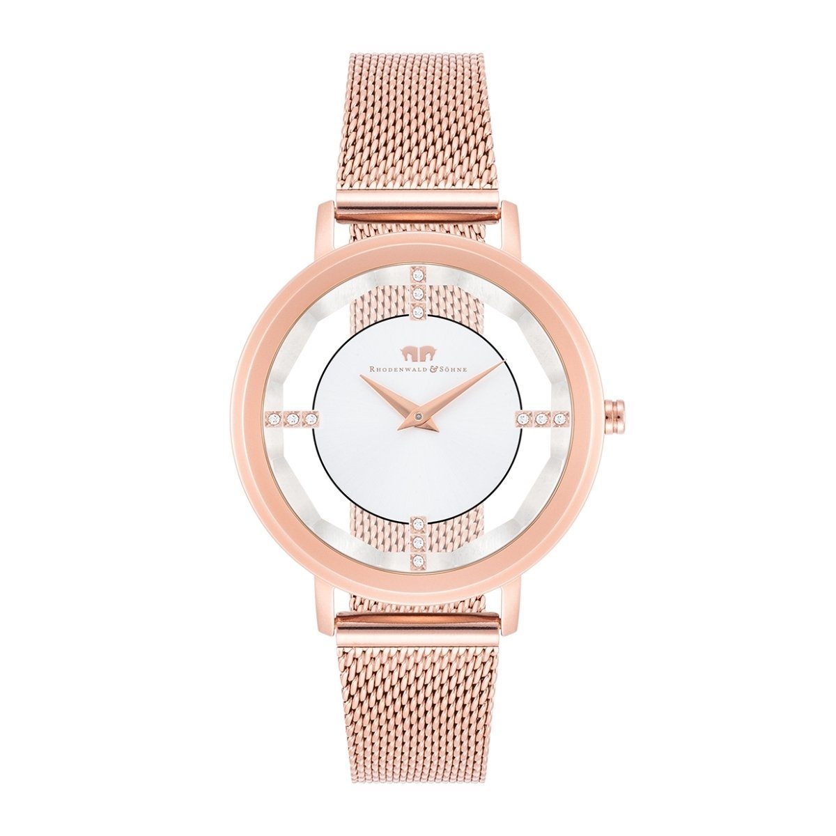 Rhodenwald & Söhne Quarzuhr Lucrezia roségold, mit Quarzwerk günstig online kaufen