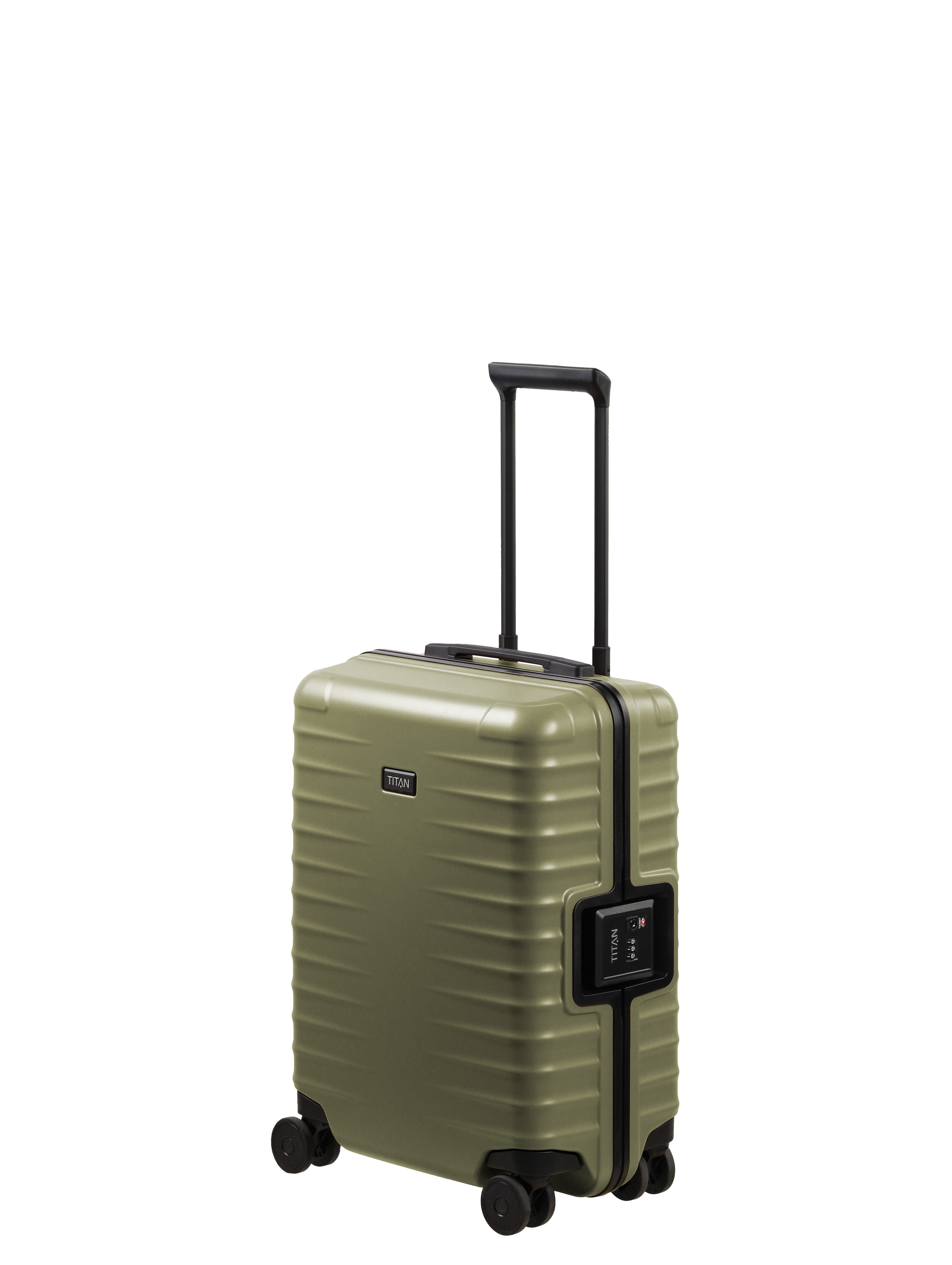 TITAN - Made in Germany Trolley OVERSEAS Koffer Hartschale, 4 Rollen, TSA-Rahmenschloss, smarter Innenaufteilung und kratzfester Oberfläche