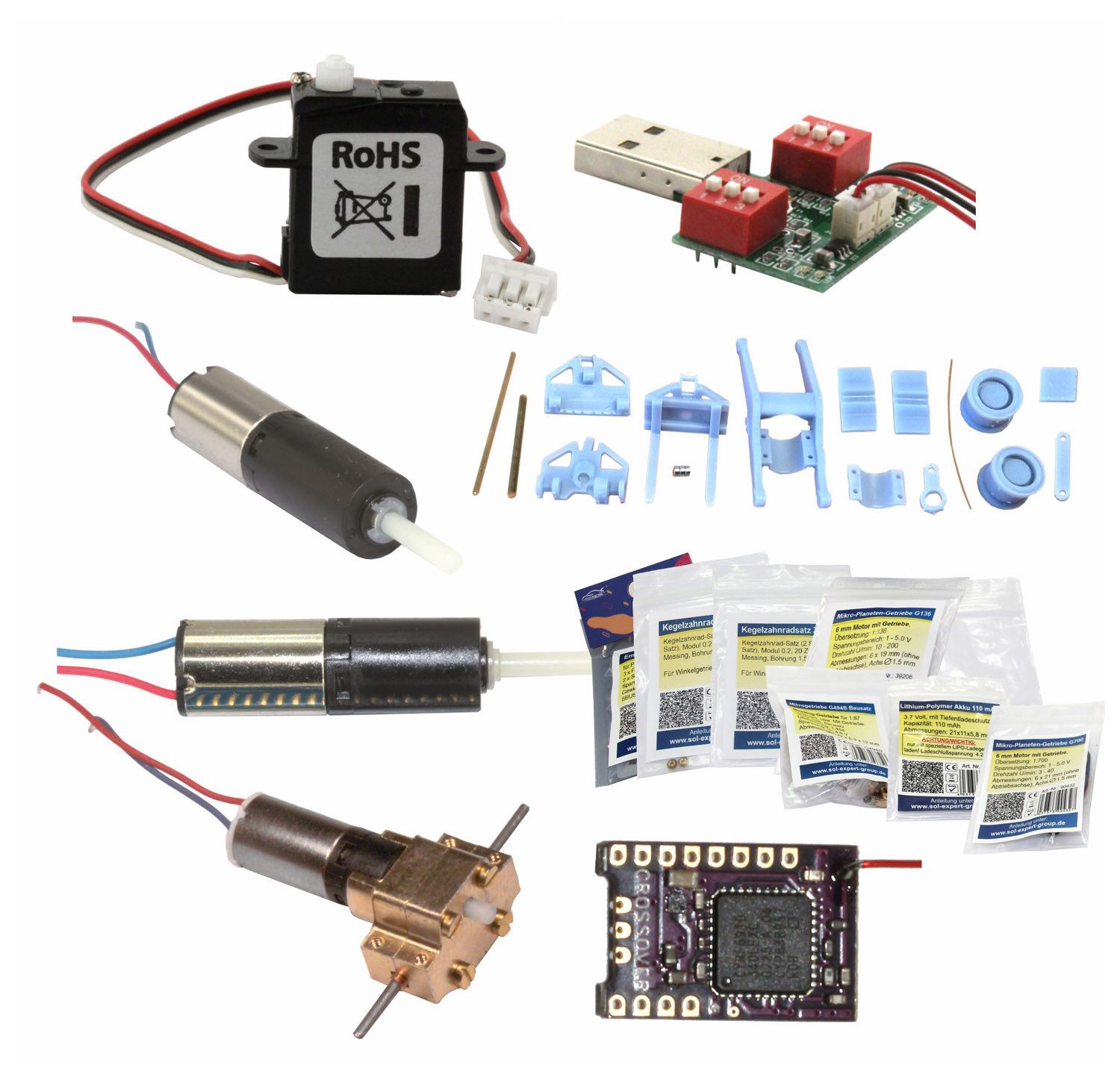 SOL-EXPERT group Modellbausatz Bauteileset für 1:87 RC-Radlader