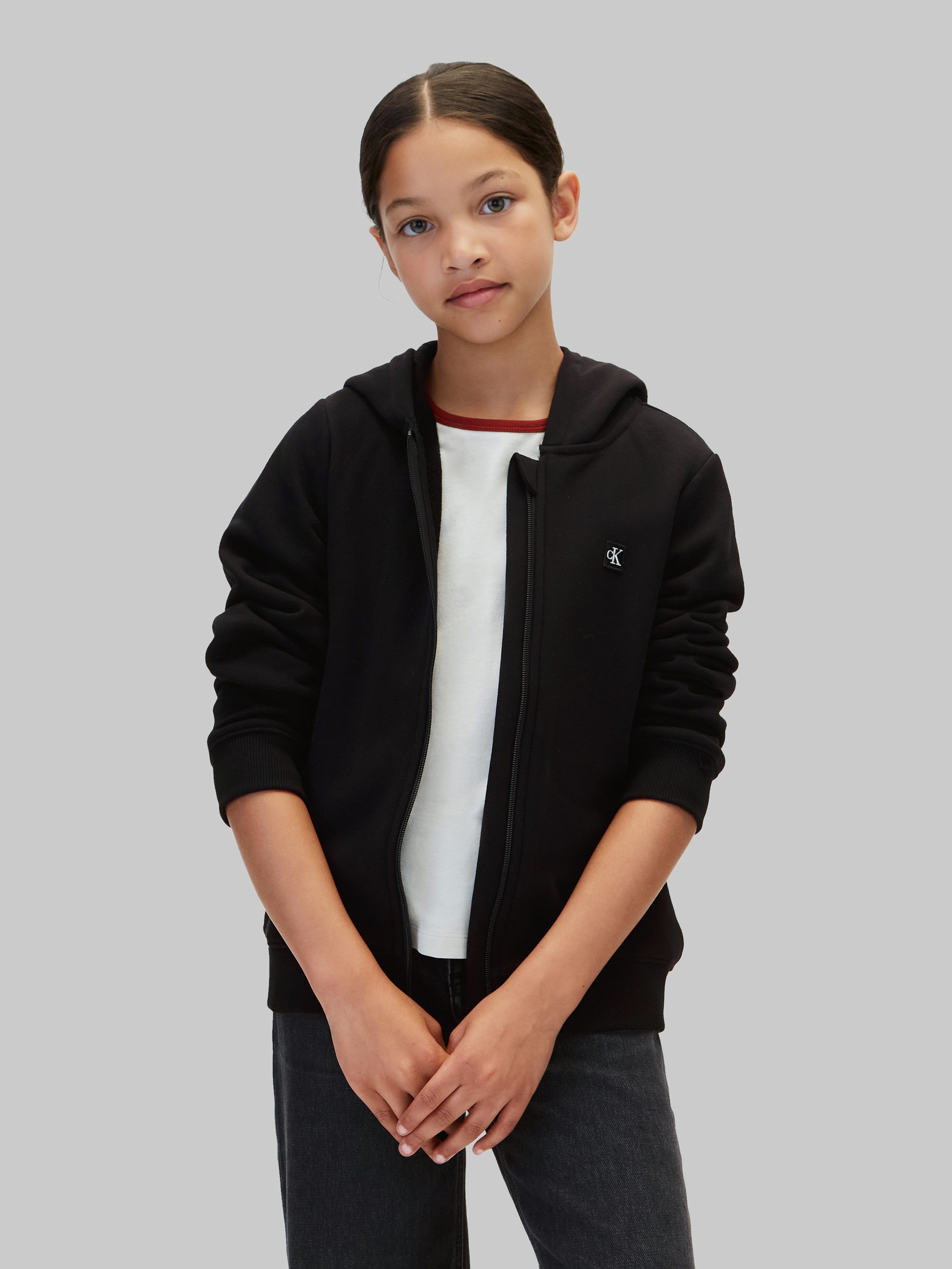 Calvin Klein Jeans Sweatjacke MINI BADGE ZIP-THROUGH Regular fit, Badge
