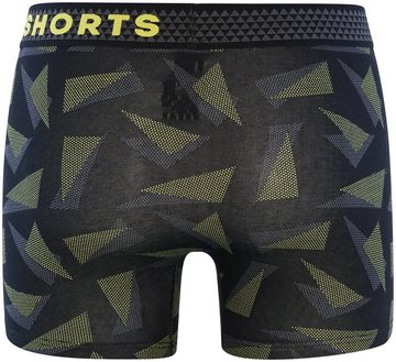 HAPPY SHORTS Retro Pants 2-Pack Trunks Neon Triangles