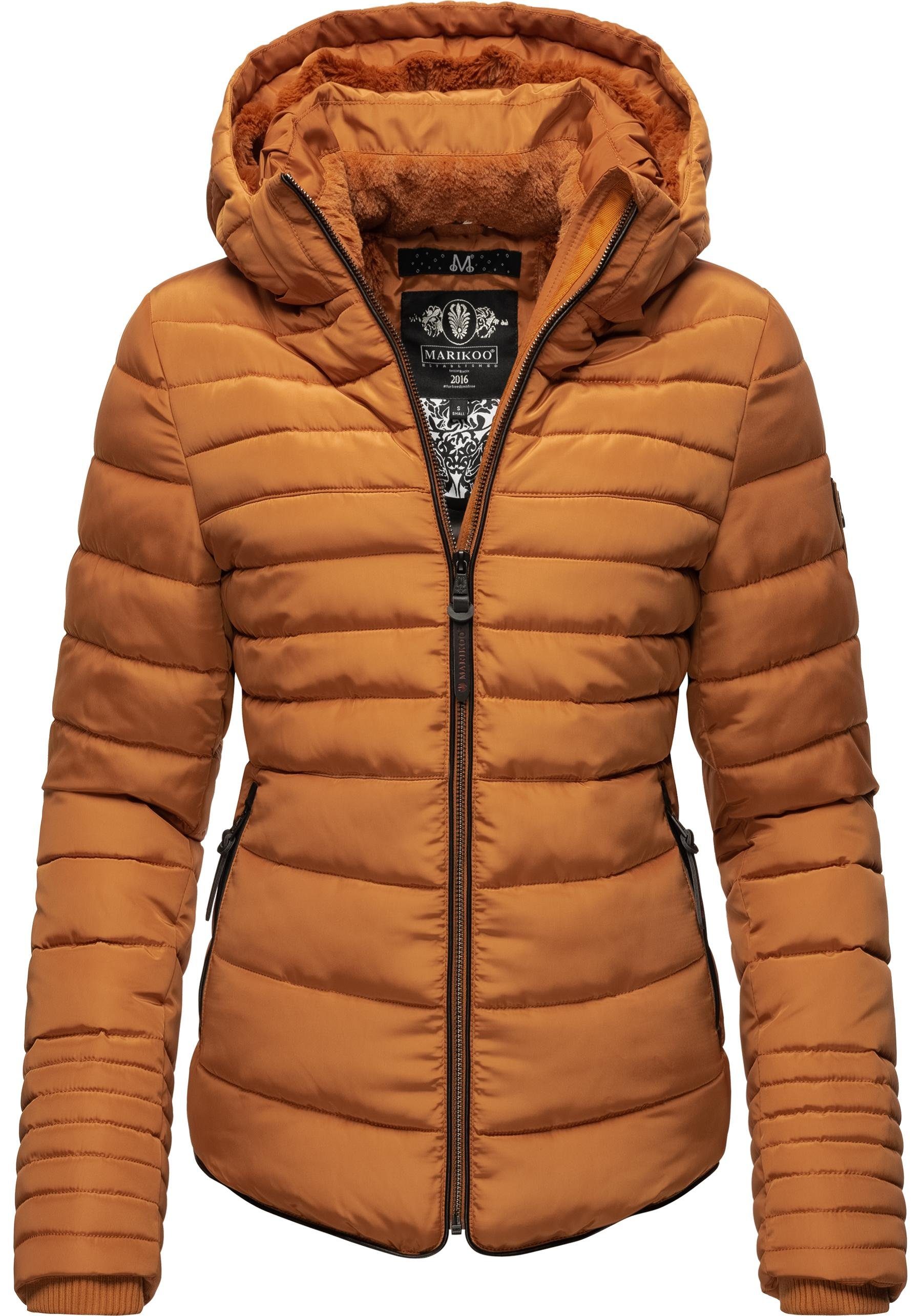 Marikoo Winterjacke Amber stylische Steppjacke mit Teddyfutter günstig online kaufen