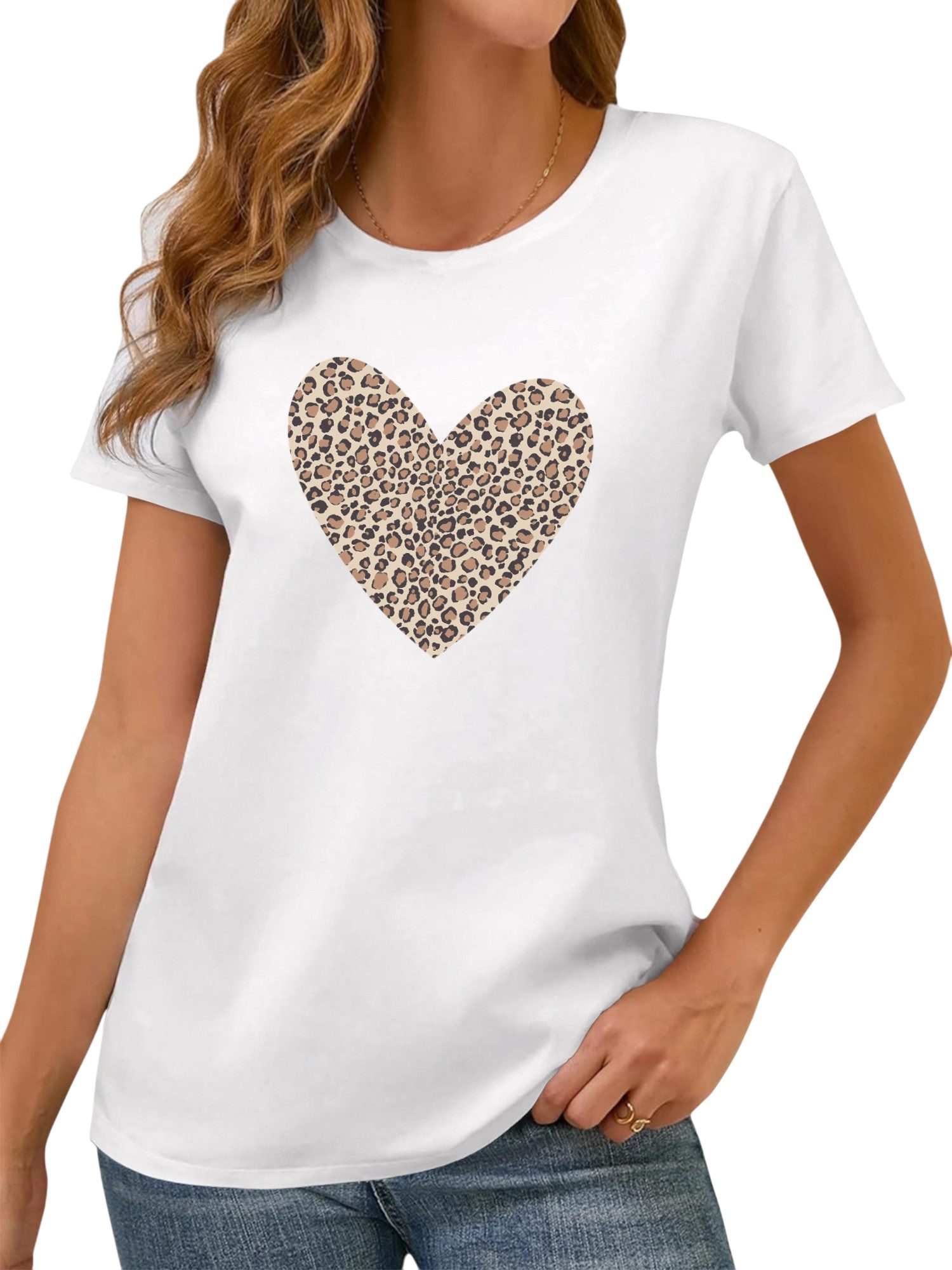 PYL T-Shirt Damen Sommer Casual T-Shirt günstig online kaufen