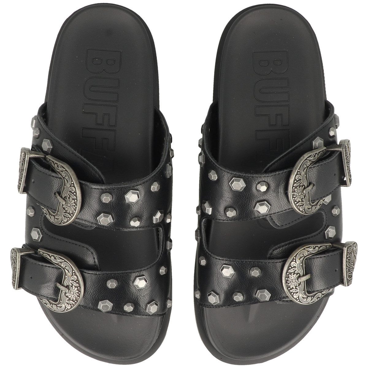 Buffalo Raya Ari West Damen Pantolette Hausschuhe, Sandaletten, Mules, Pantoffeln, Slipper