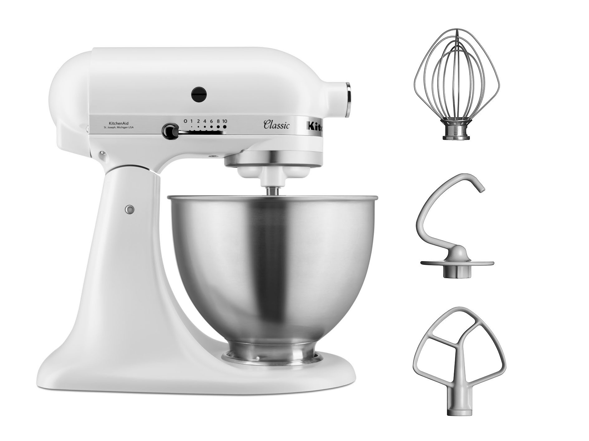 KitchenAid Küchenmaschine KitchenAid 4,3 L 5K45SS Classic Küchenmaschine