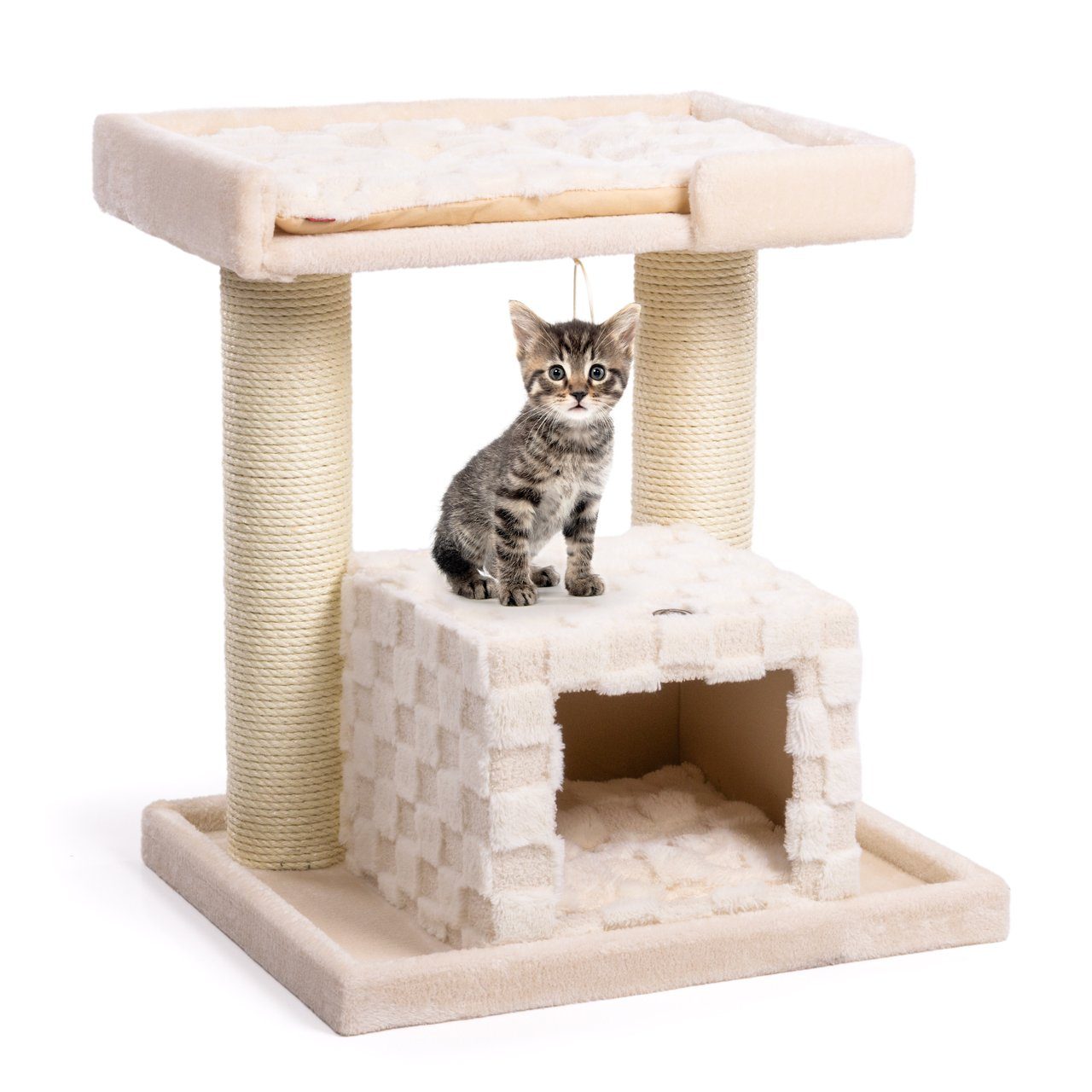 Canadian Cat Company Kratzbaum Ryan, stabile Bodenplatte, waschbare Kuschelkissen, 65 x 55 x 70 cm