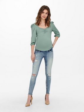 ONLY MATERNITY Skinny-fit-Jeans Onlblush (1-tlg) Weiteres Detail, Fransen