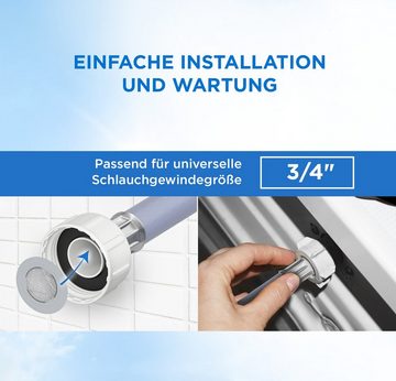 VIOKS Dichtungsring Gummidichtung universal für Waschmaschine, Geschirrspüler, mit Sieb für 3/4" Zulaufschlauchverschraubung