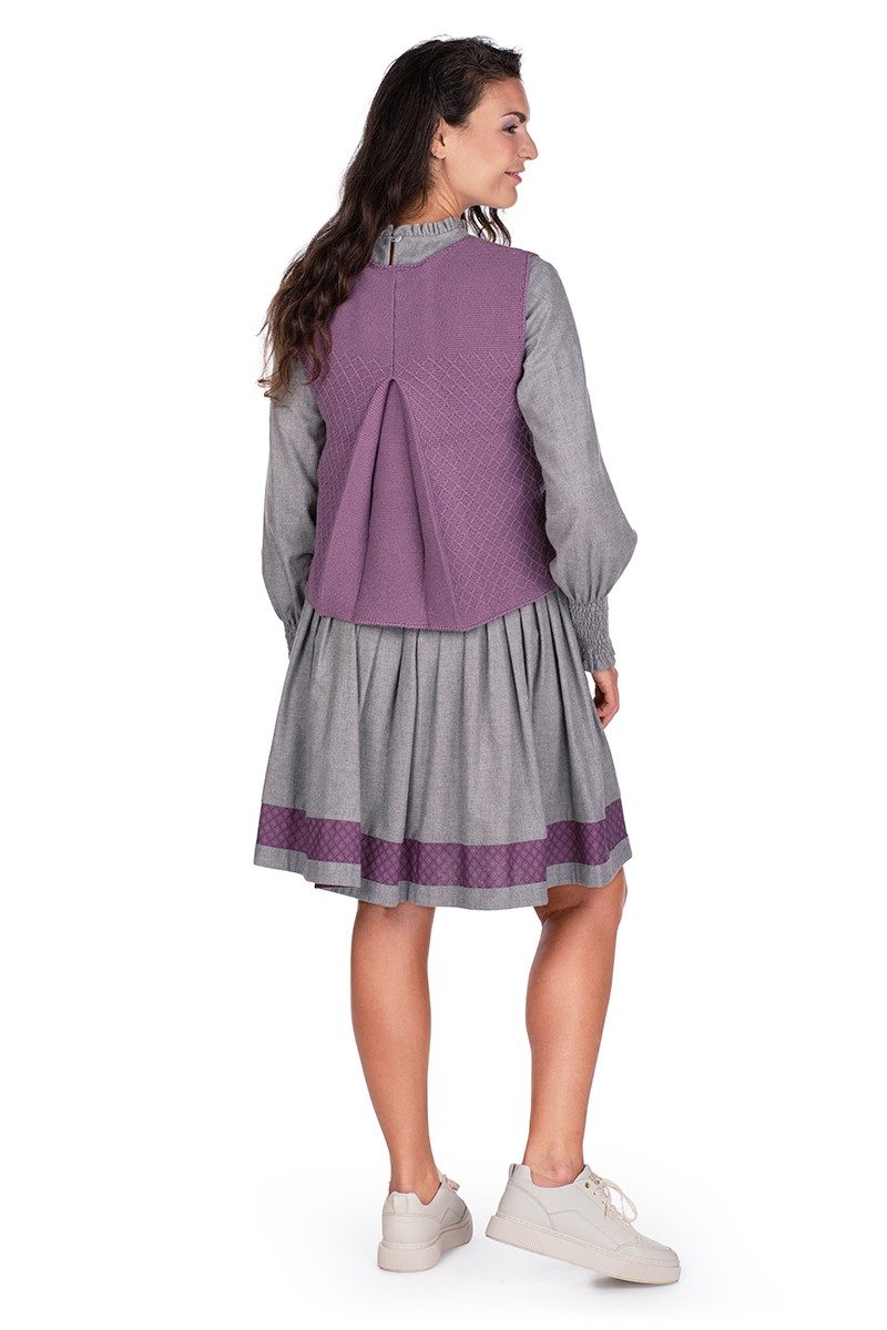 Hammerschmid Rundhalspullover Pullunder Damen - RAMSEN - mauve
