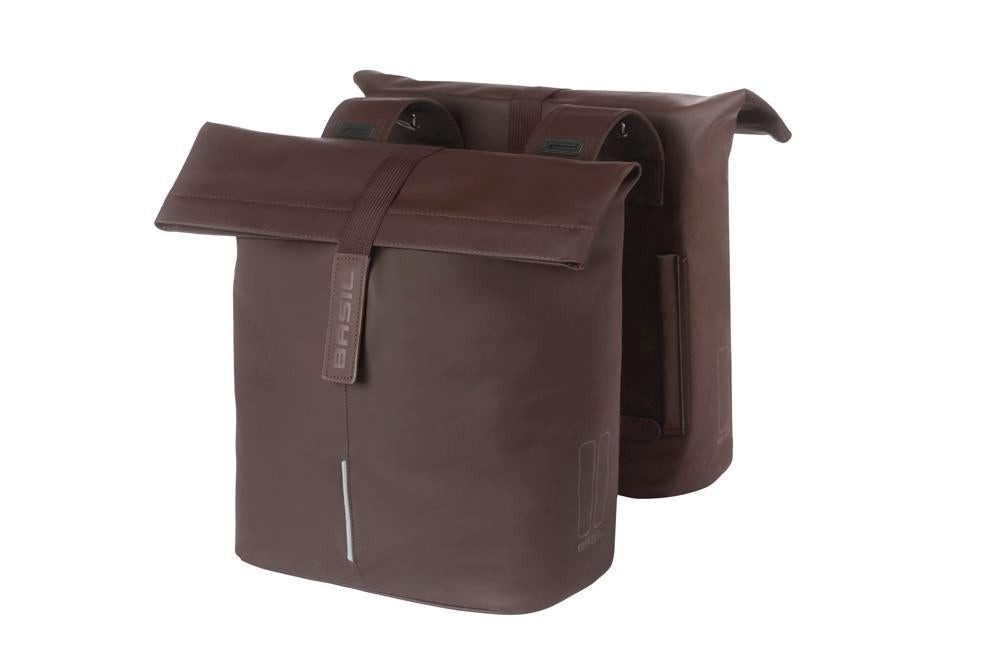 Basil Fahrradrucksack Basil Doppelpacktasche City roasted brown 12x29x30 cm 28 bis 32l
