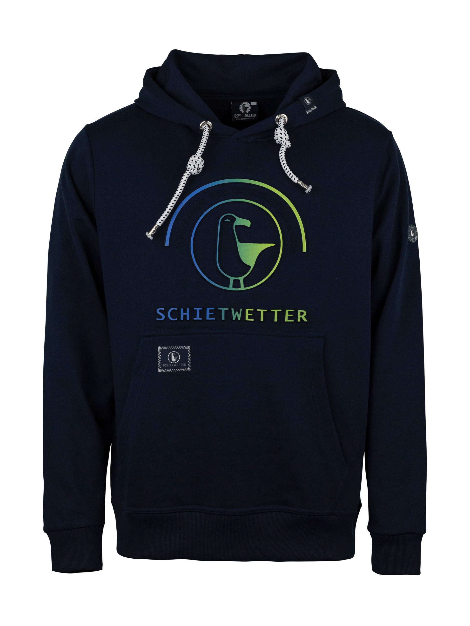 Schietwetter Kapuzenpullover Herren Hoodie Hansi 3D-Logo-Print, günstig online kaufen