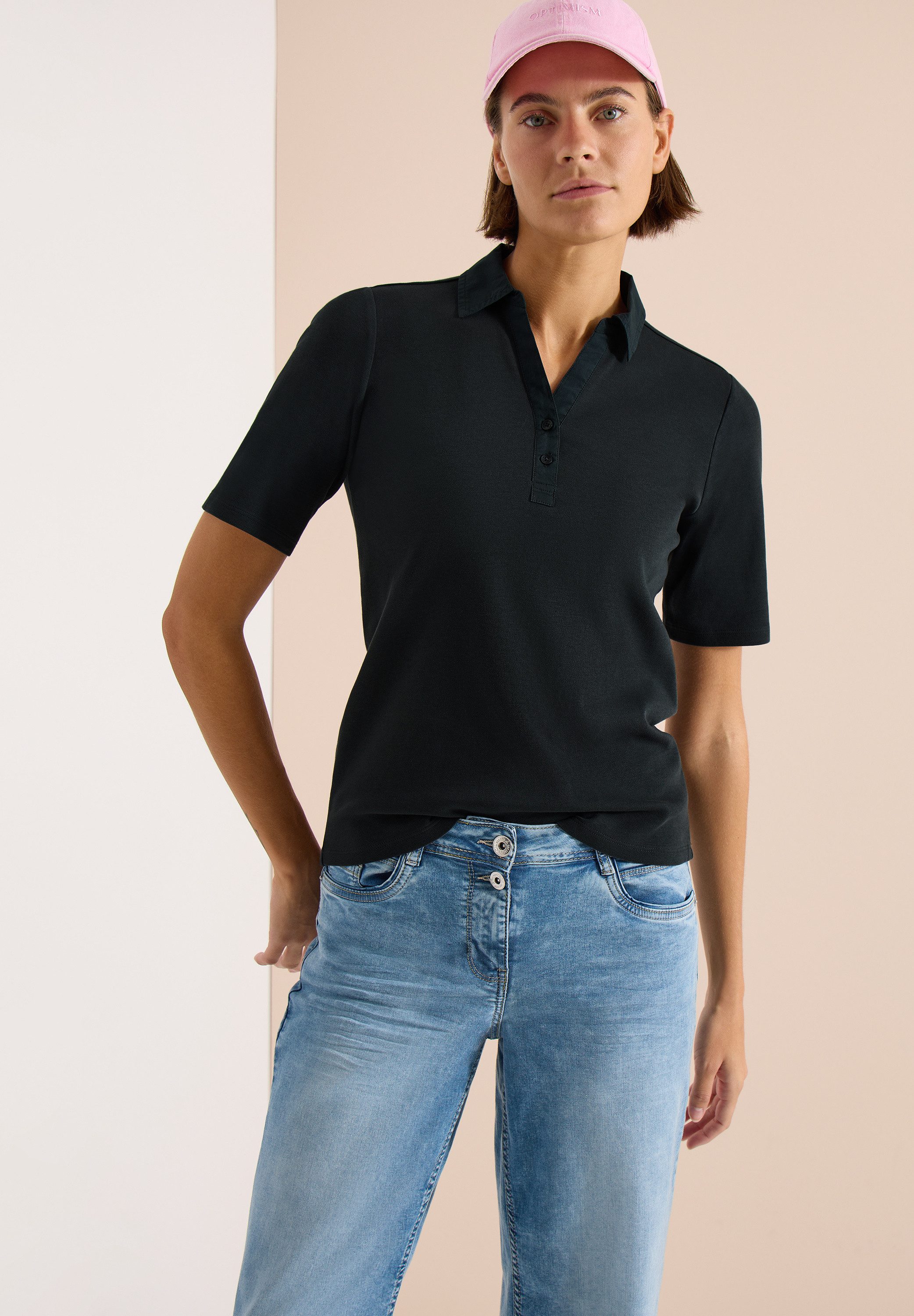 CECIL Poloshirt aus reiner Baumwolle