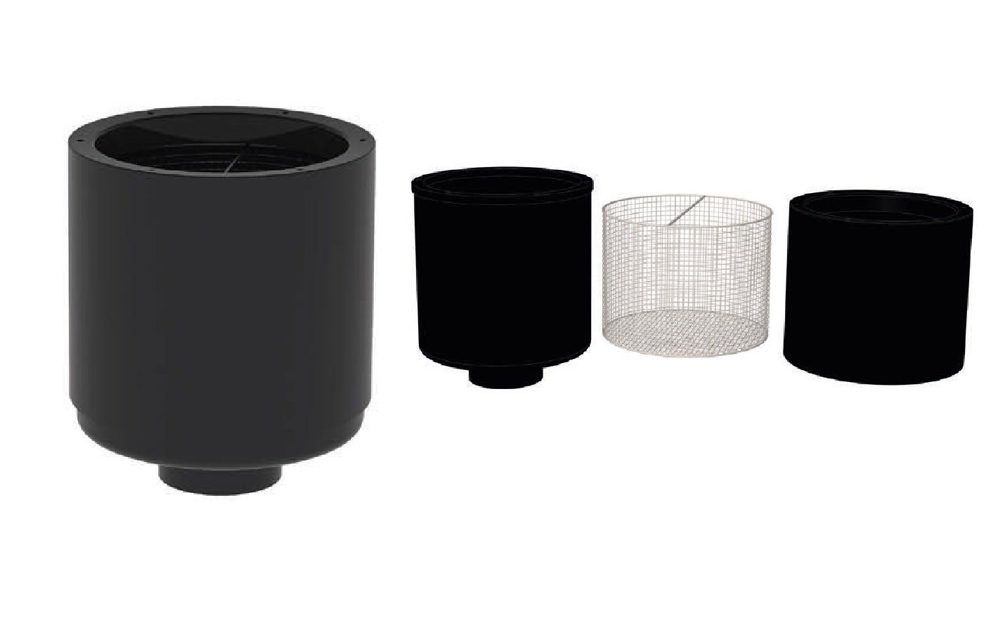 Aquaforte Скиммеры Aquaforte Rohr Скиммеры schwimmender Скиммеры Ø280 mit Edelstahlkorb