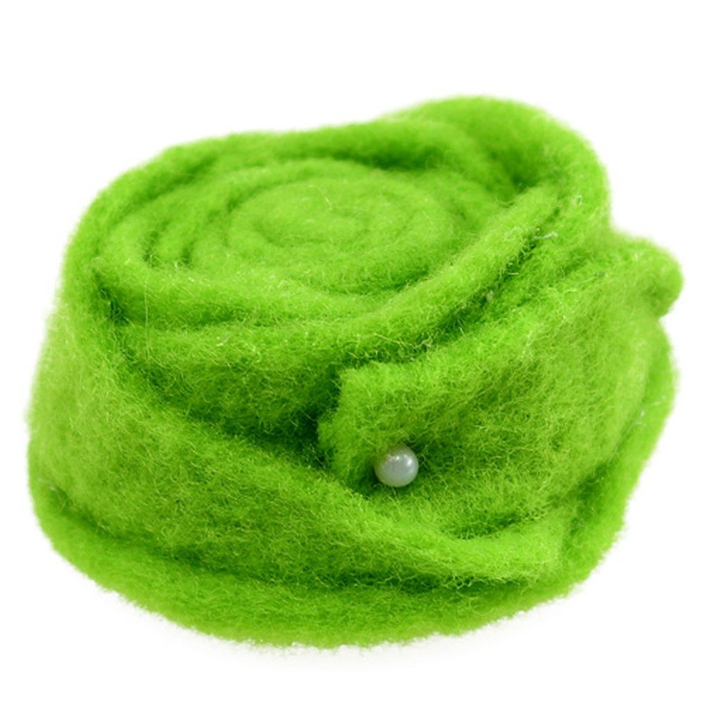 Florists Products Filzband Filzblume mit Deko-Perle für Bastel- und Dekoideen, 9 Stück