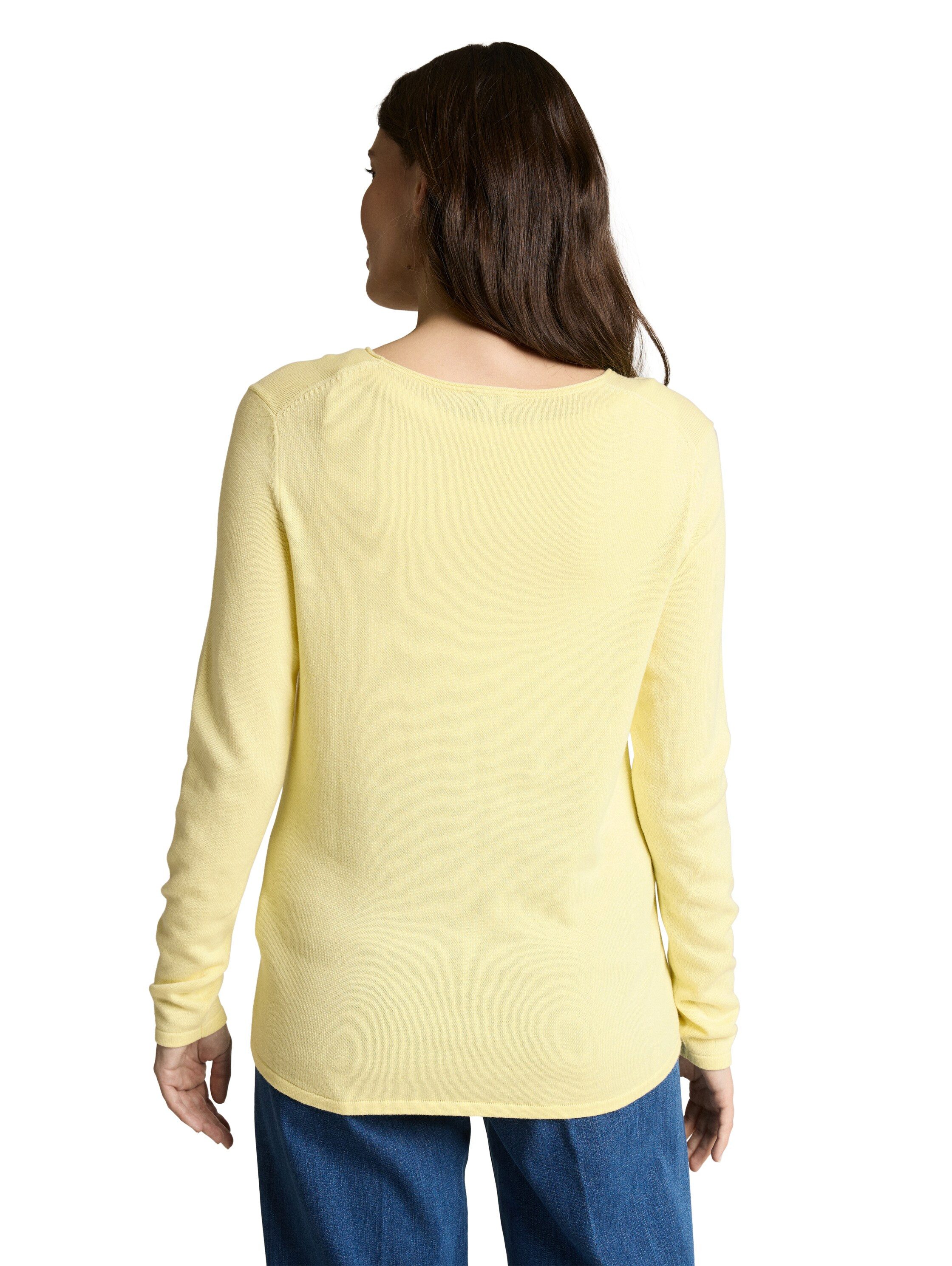 TOM TAILOR V-Ausschnitt-Pullover Regular mit V-Ausschnitt