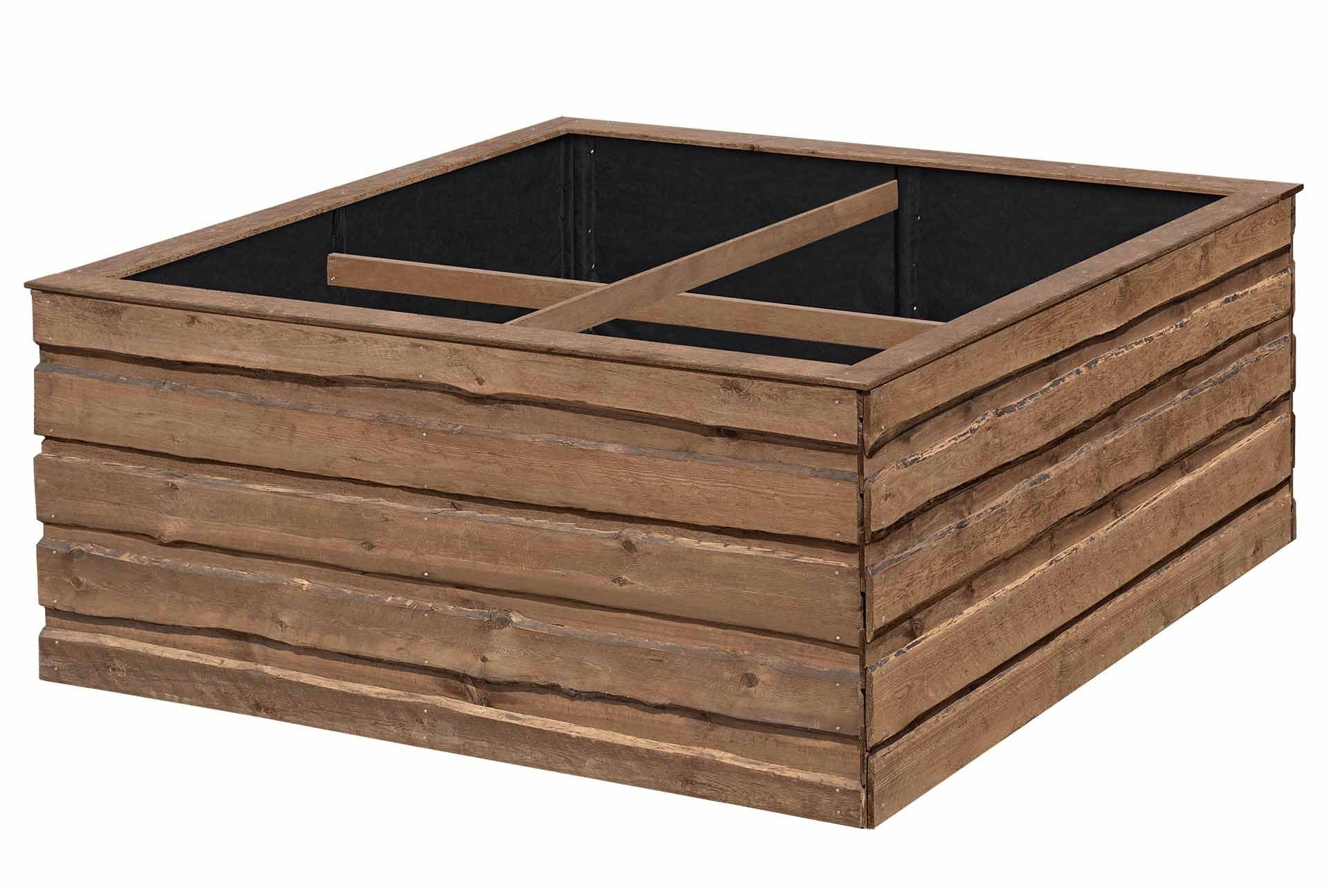 MegaHolz Hochbeet NATURA Hochbeet XXL Braun, Seitenwände aus