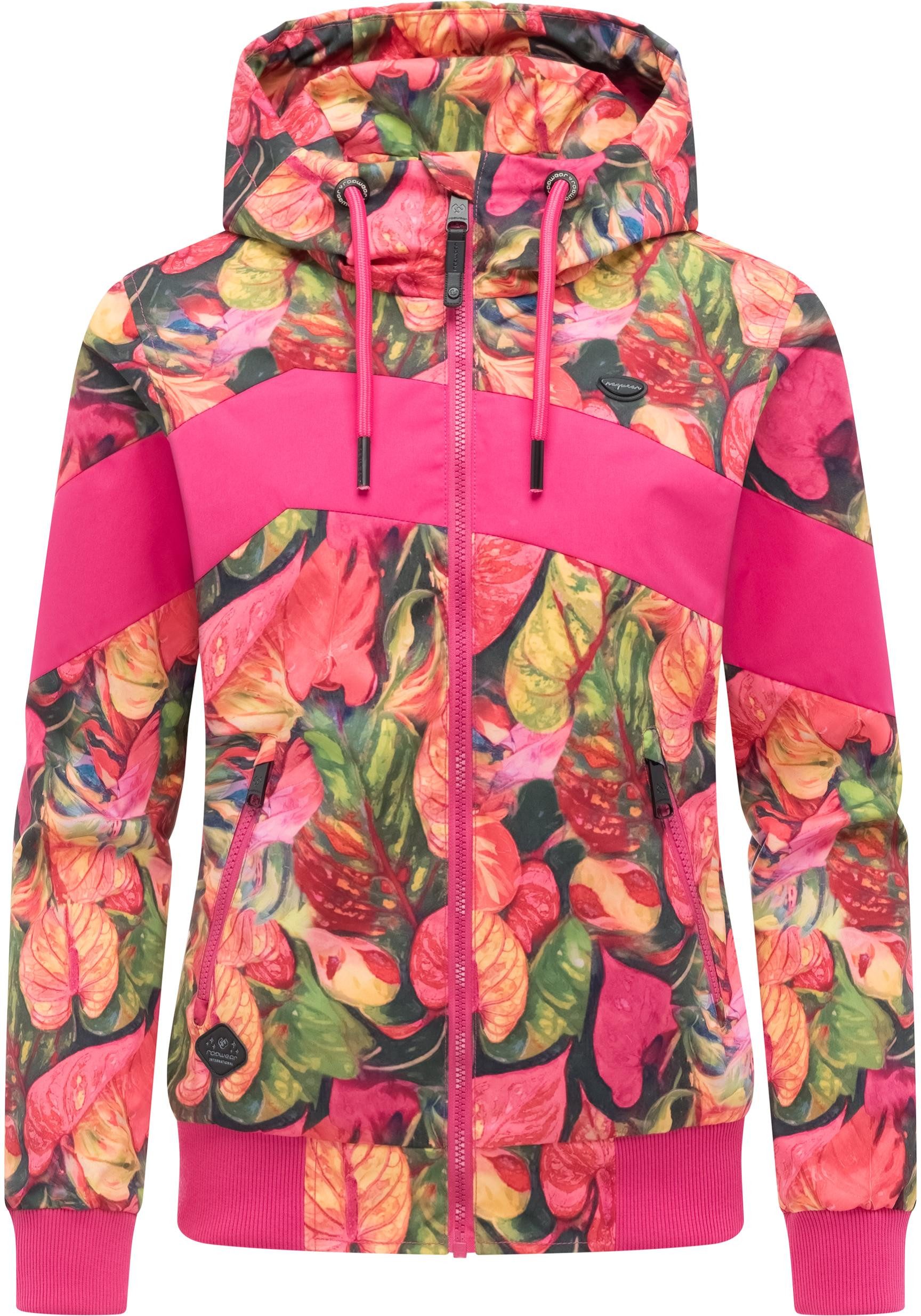 Ragwear Outdoorjacke Nuggie Block Flower modische Damen Freizeitjacke mit f günstig online kaufen