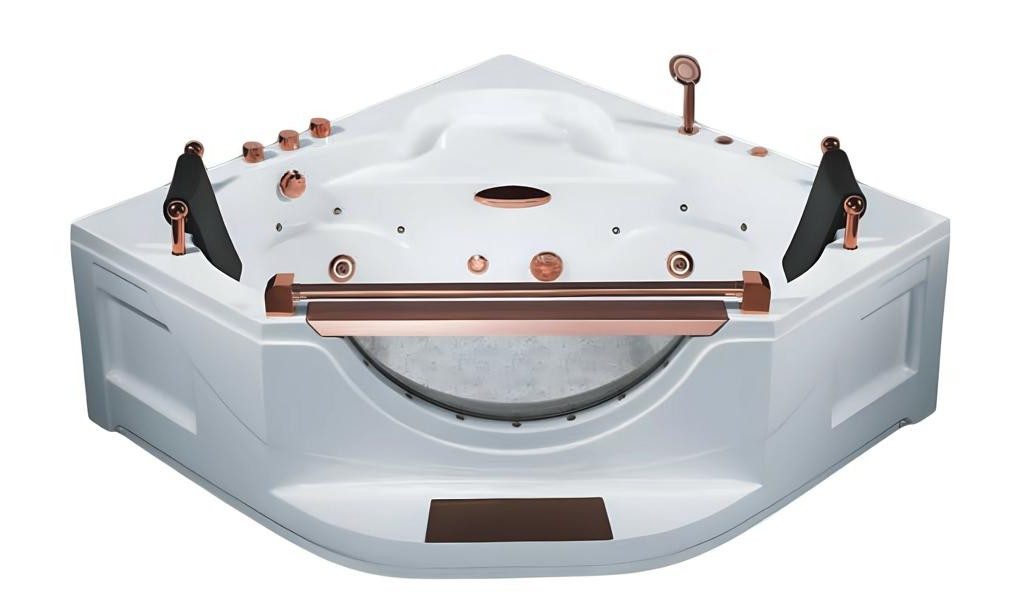 Xlmoebel Whirlpool-Badewanne XLMOEBEL Hydromassage Badewanne in Weiß, freistehend, Acryl, Made in Europa