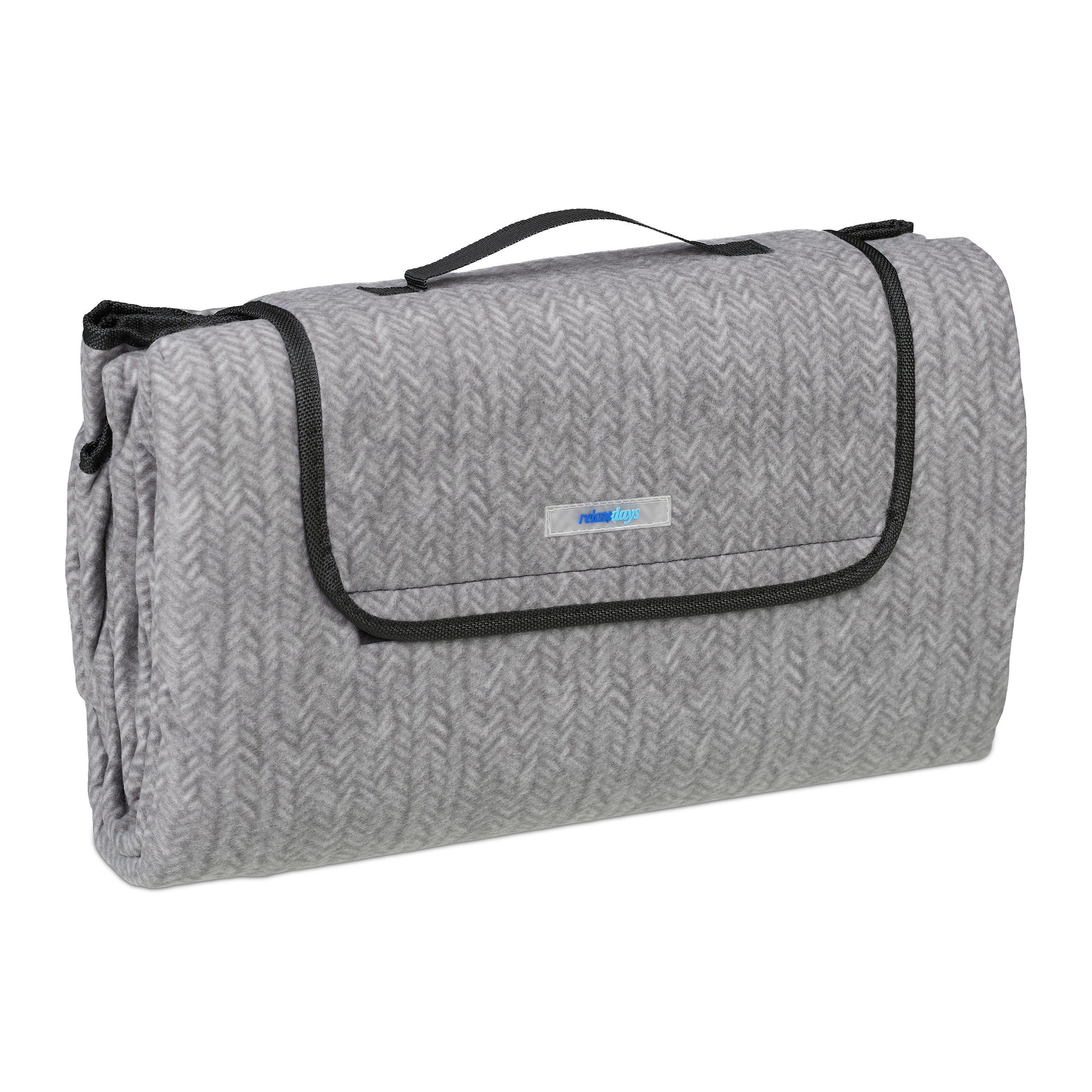 Picknickdecke Graue Picknickdecke Fleece