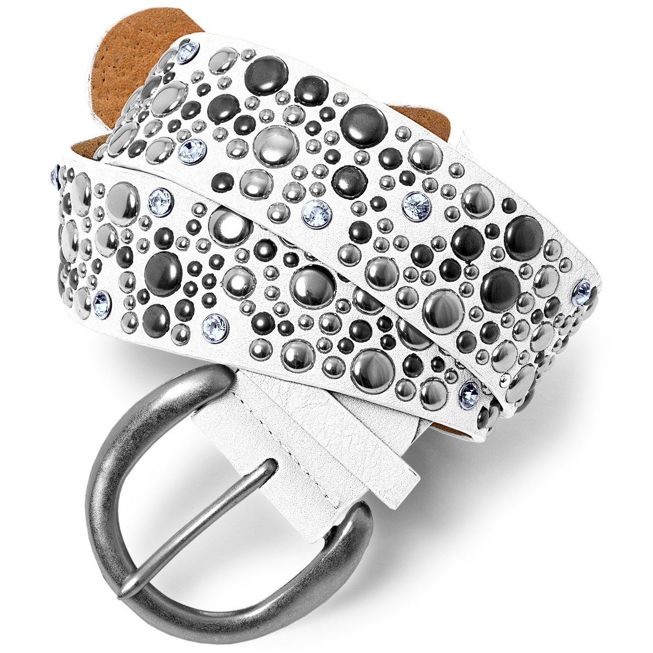 Caspar Nietengürtel GU248 Damen Breiter Gürtel günstig online kaufen