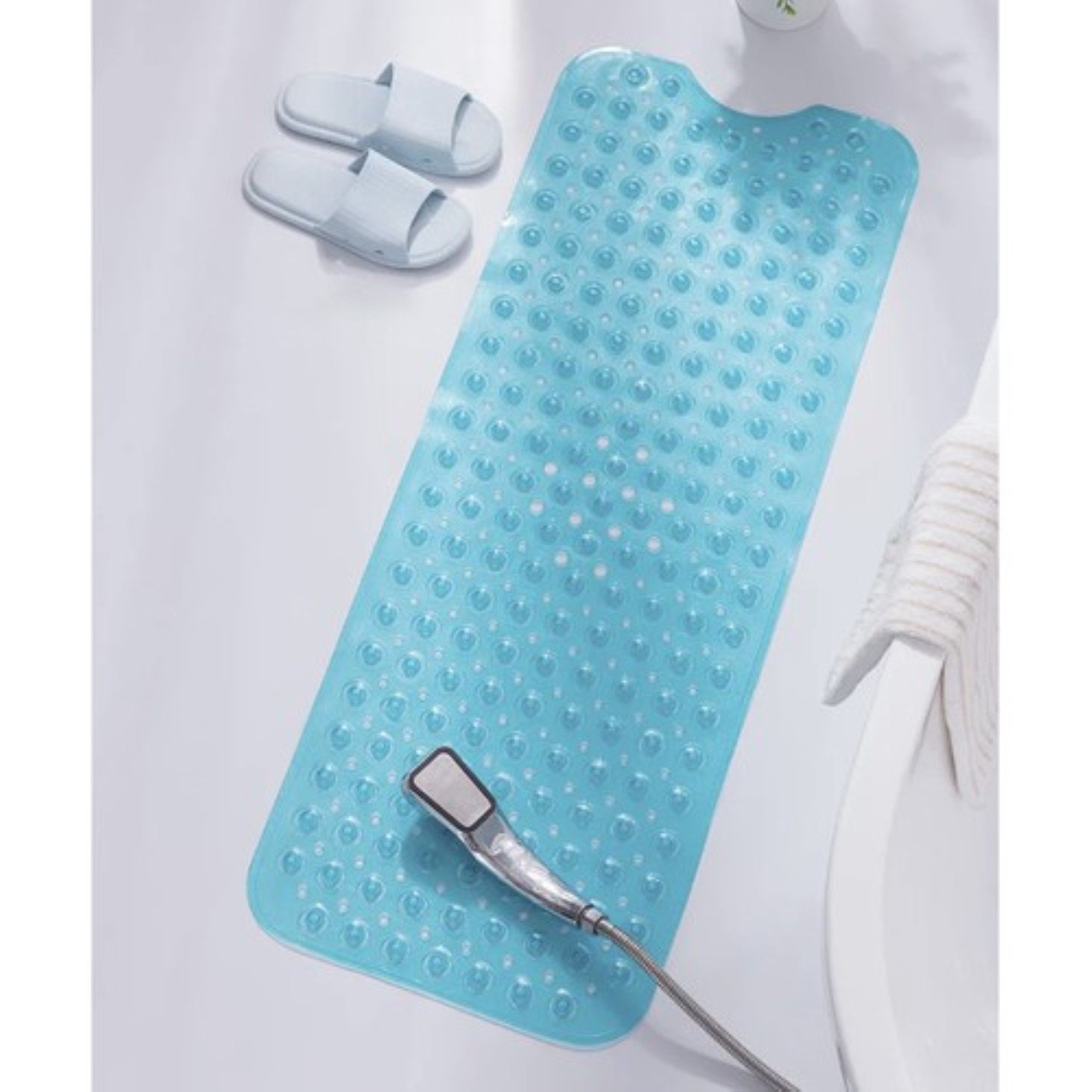 Ruhhy Badematte Rutschfeste Badewannematte Schimmelresitenz - 100 x 40 cm, rutschhemmend, beschichtet, sauggnäpfe, schnell trocknend, anti-rutschmatte, sichere  – Bild 4 von 5