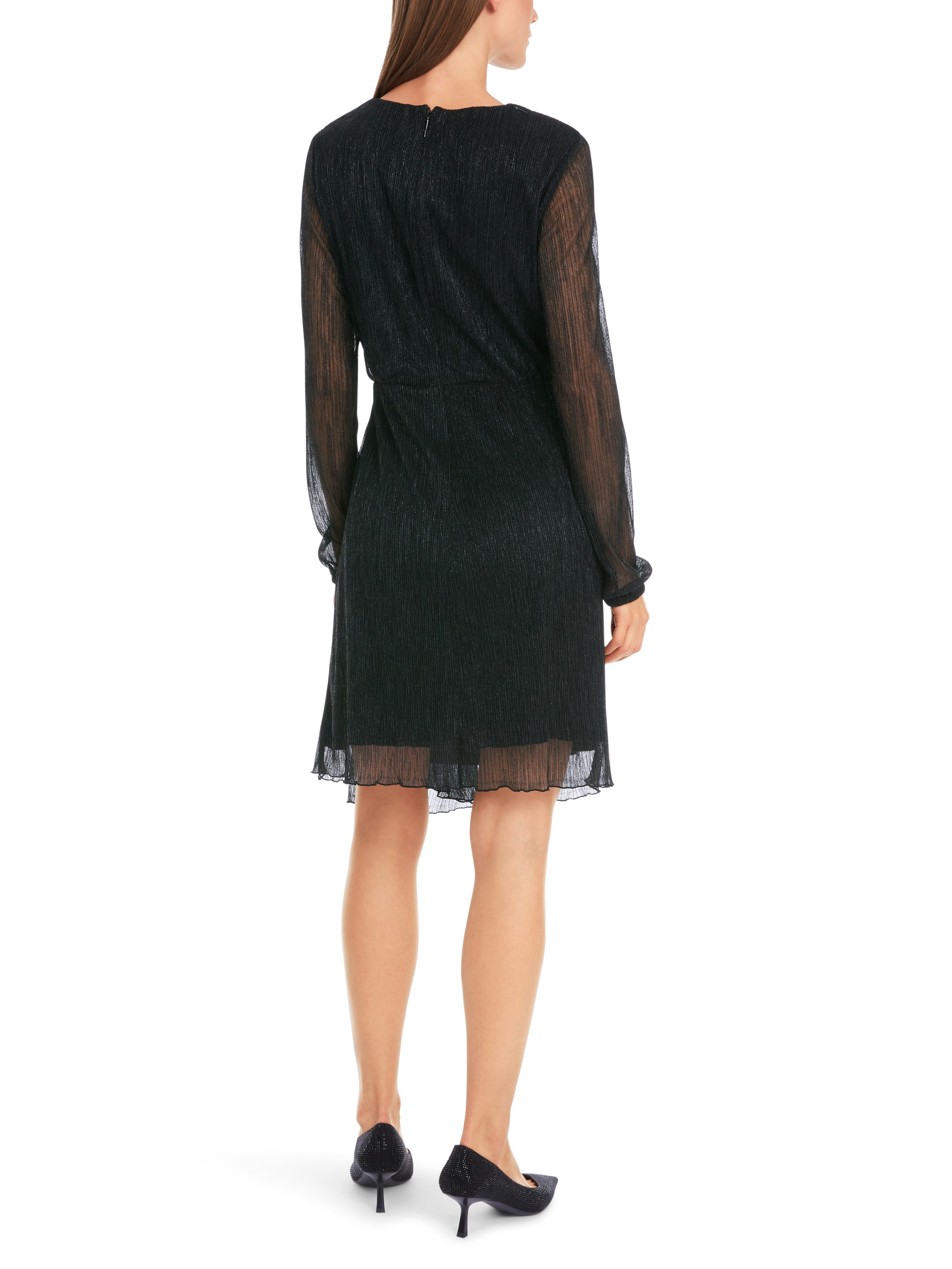 Marc Cain Midikleid "Dew Drop" Party Premium Damenmode Kleid aus Metallic-Jersey – Bild 5 von 5